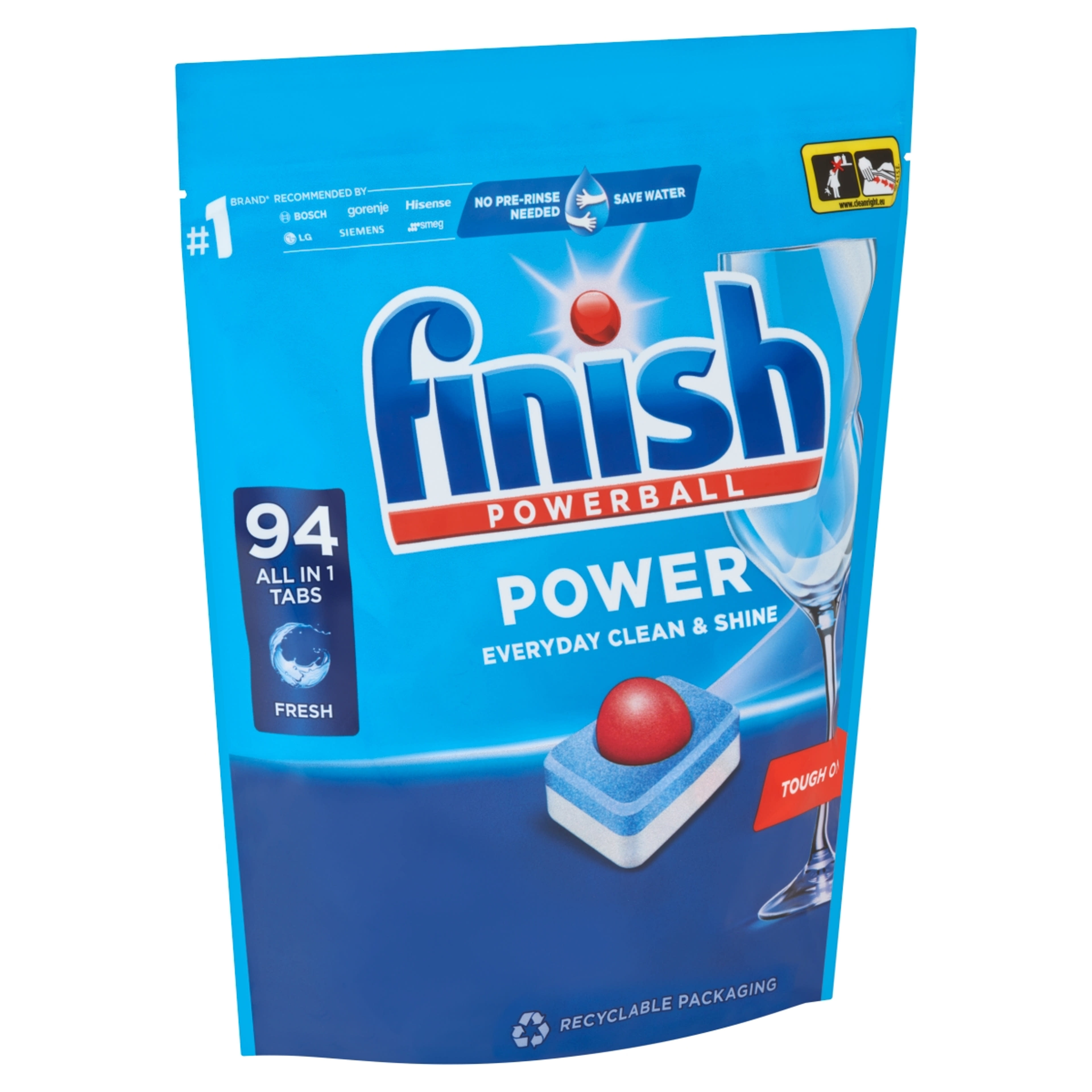 Finish Powerball Power All in 1 mosogatógép tabletta - 94 db-2