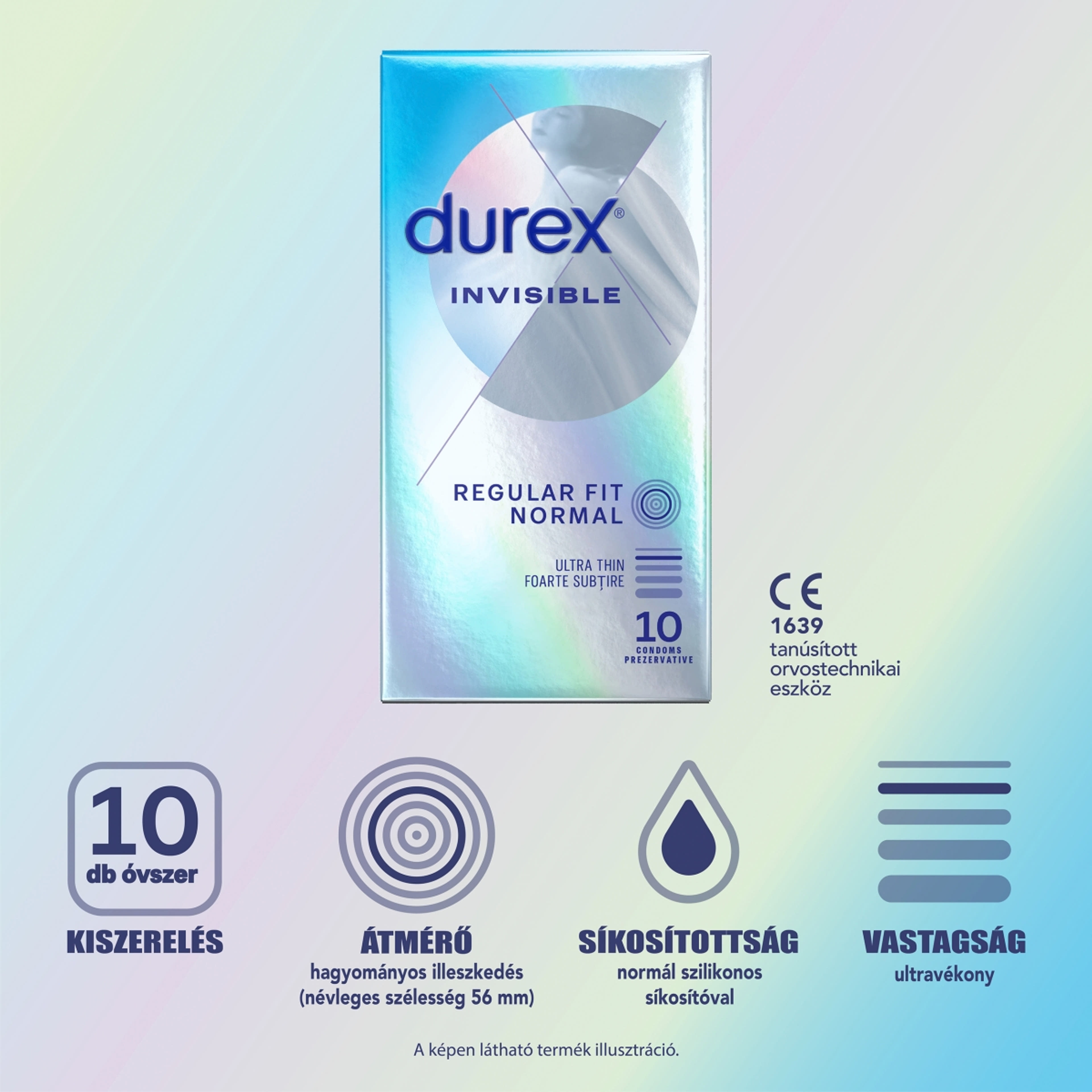 Durex Invisible óvszer - 10 db-4