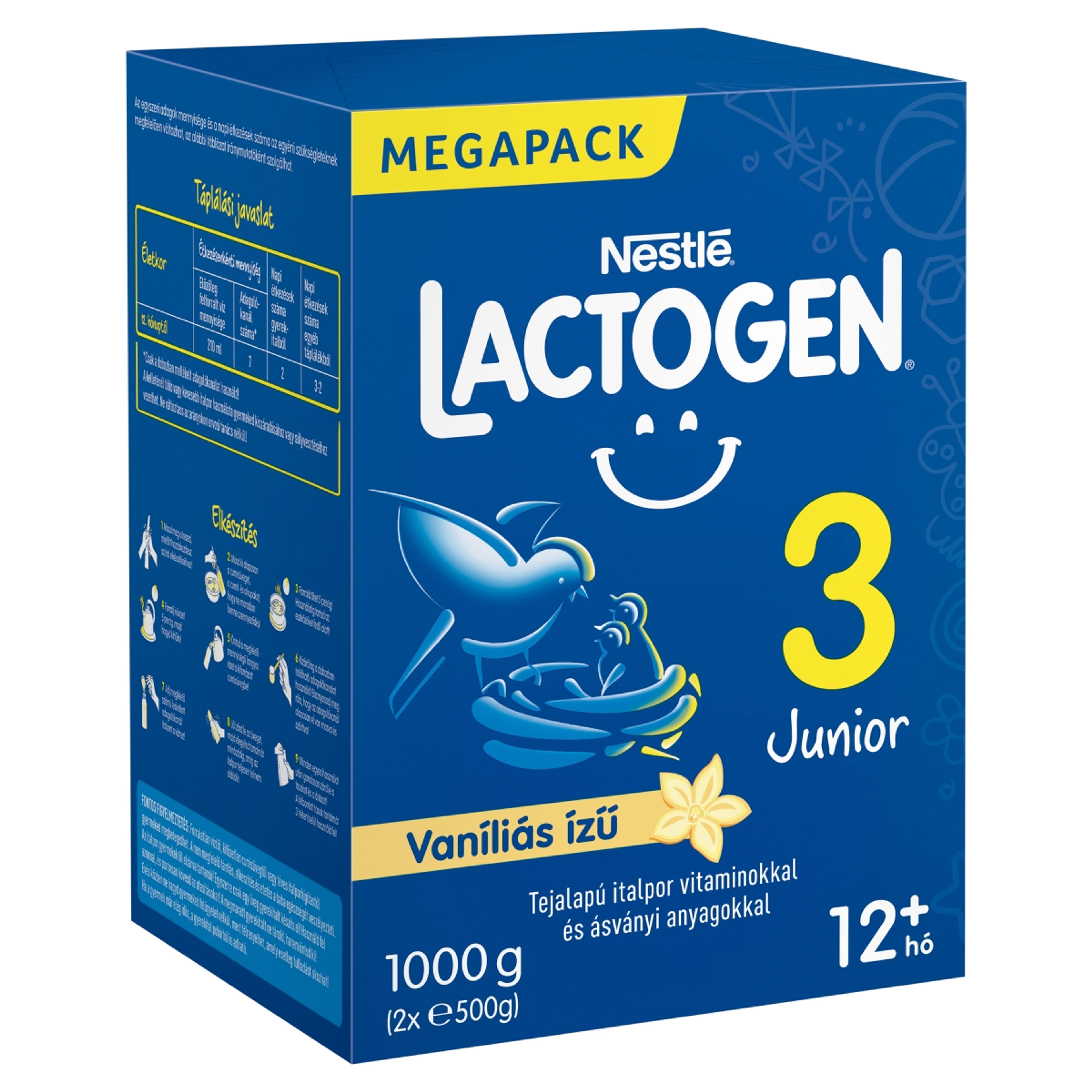 Lactogen 3 Junior tejalapú italpor vitaminokkal és ásványi anyagokkal vaníliás ízű 12 hónapos kortól - 1000 g-2