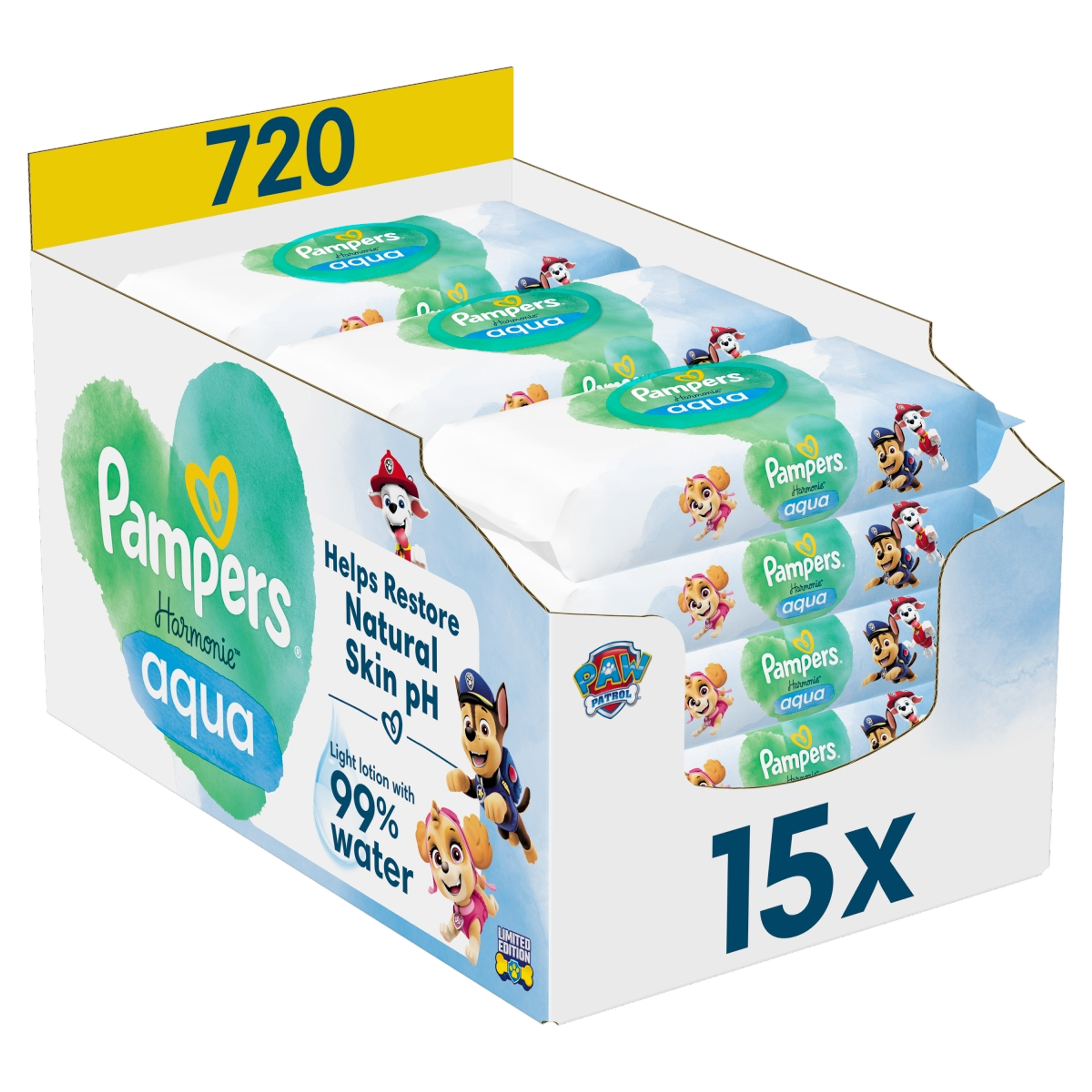 Pampers Harmonie Aqua nedves törlőkendő - 720 db-7