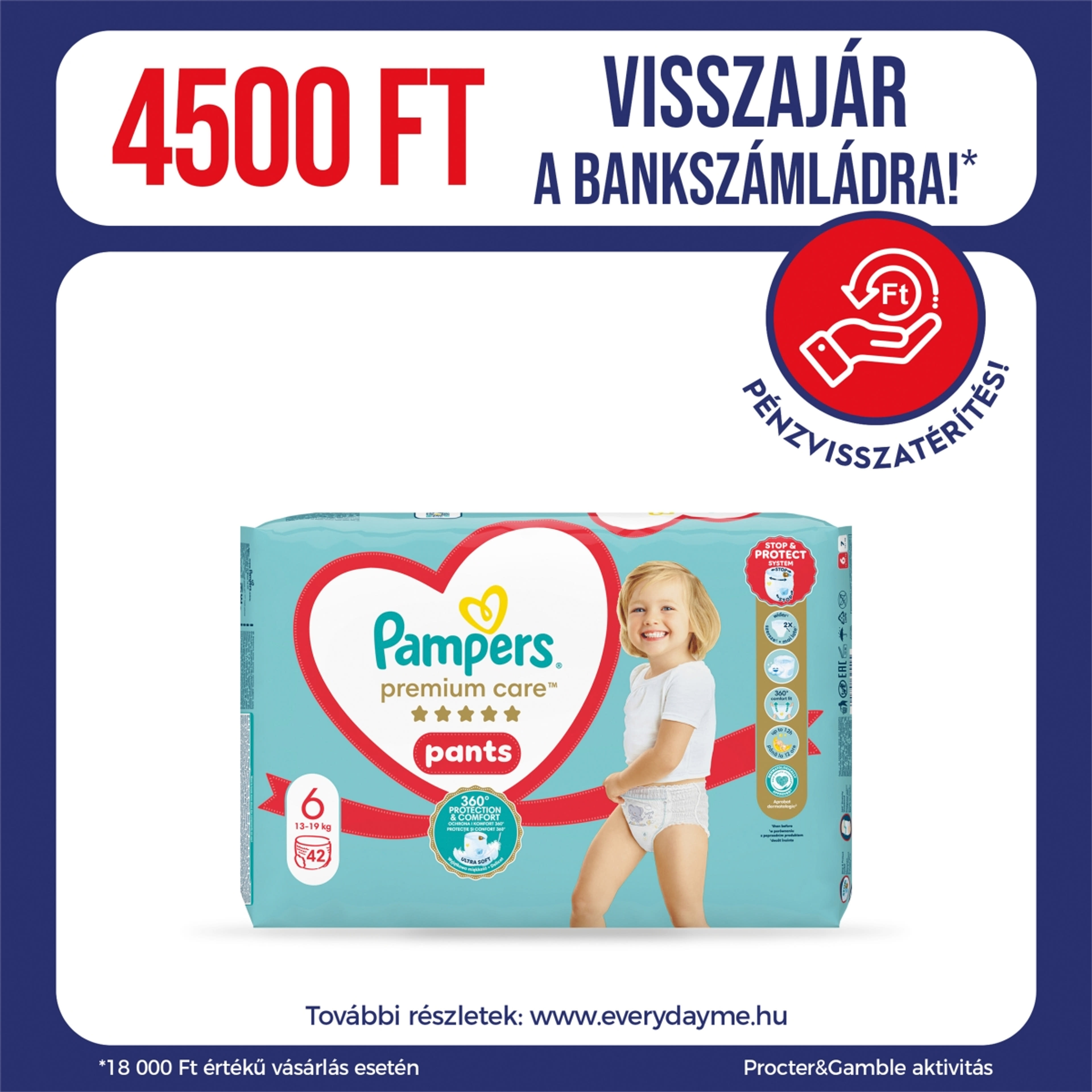Pampers Premium Care bugyipelenka 6-os 15kg+ - 42 db-1