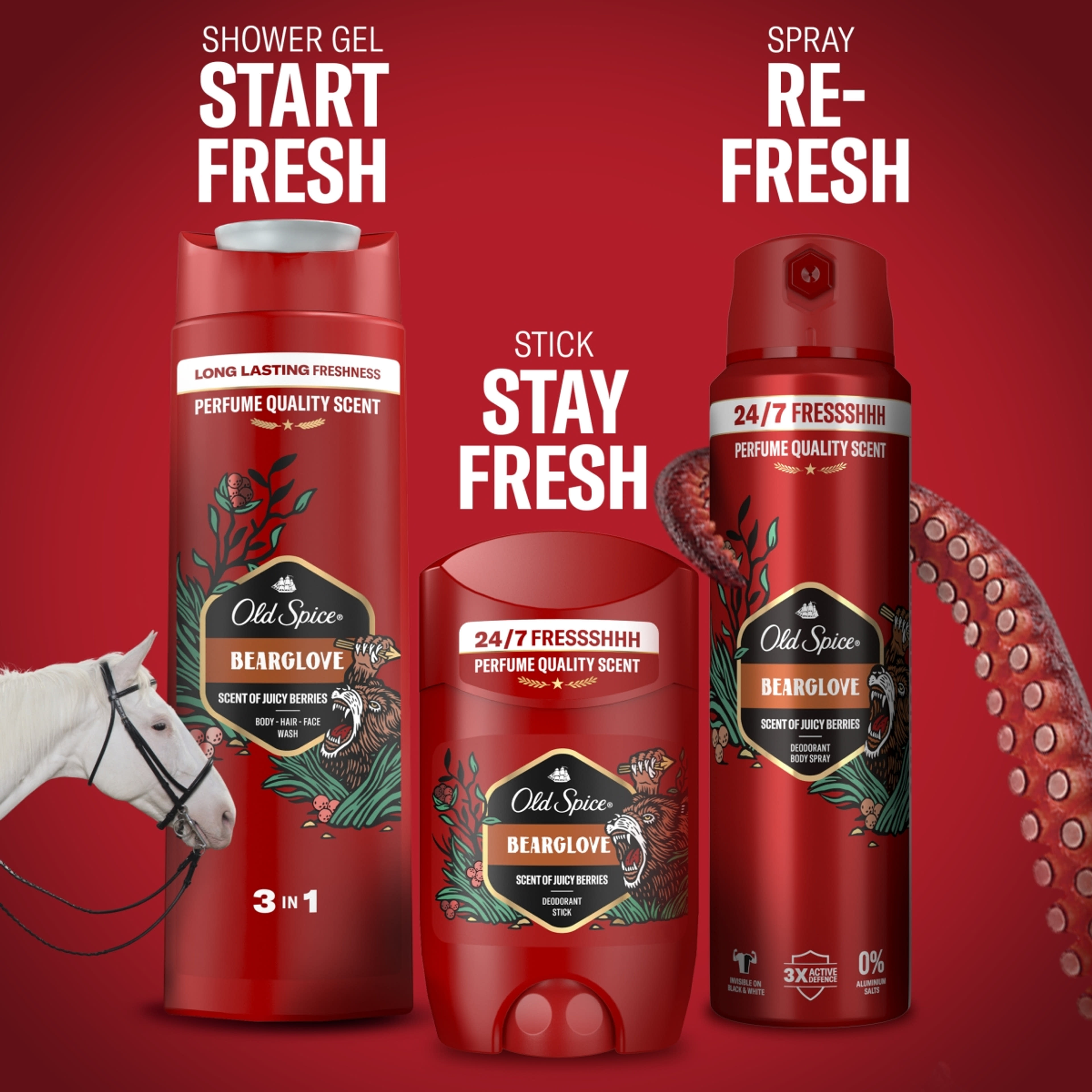 Old Spice Bearglove dezodor spray férfiaknak - 200 ml-9