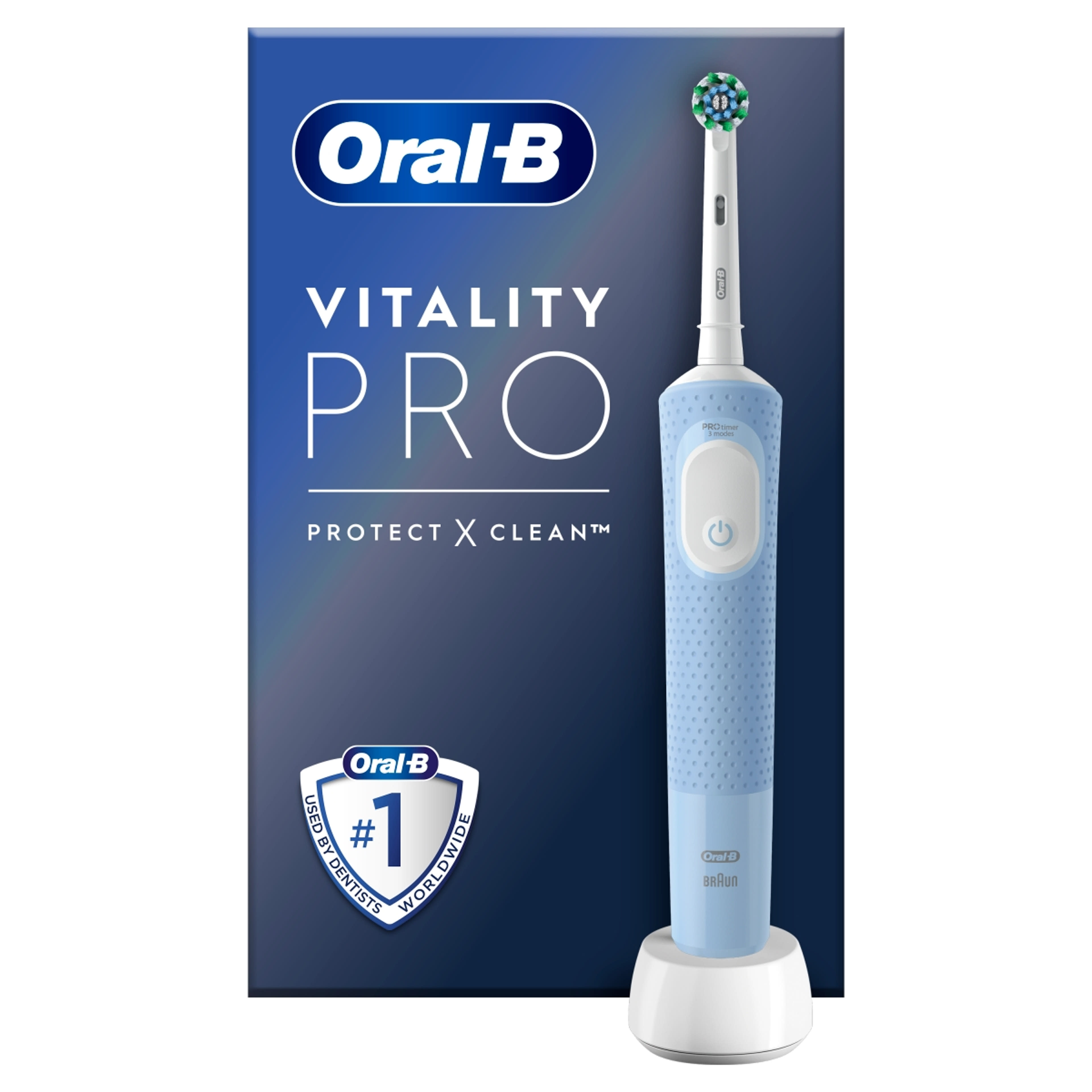 Oral-B Vitality Pro elektromos fogkefe fehér/kék - 1 db-7