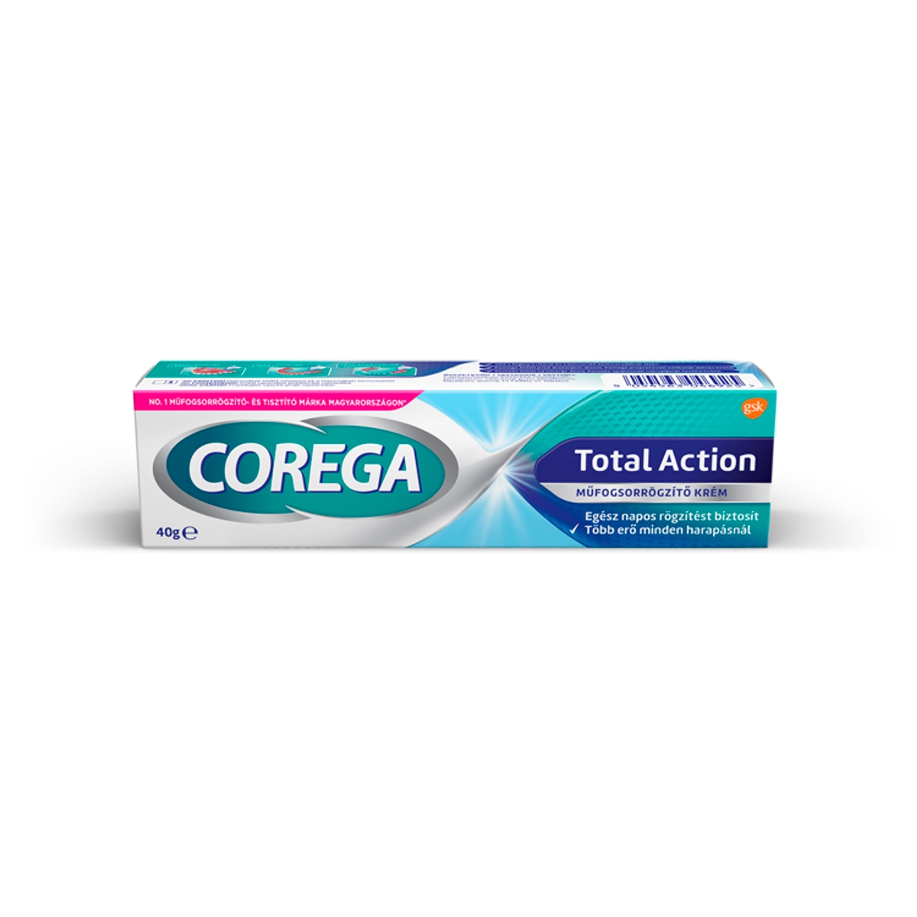 Corega Total Action műfogsorrögzítő krém - 30 g