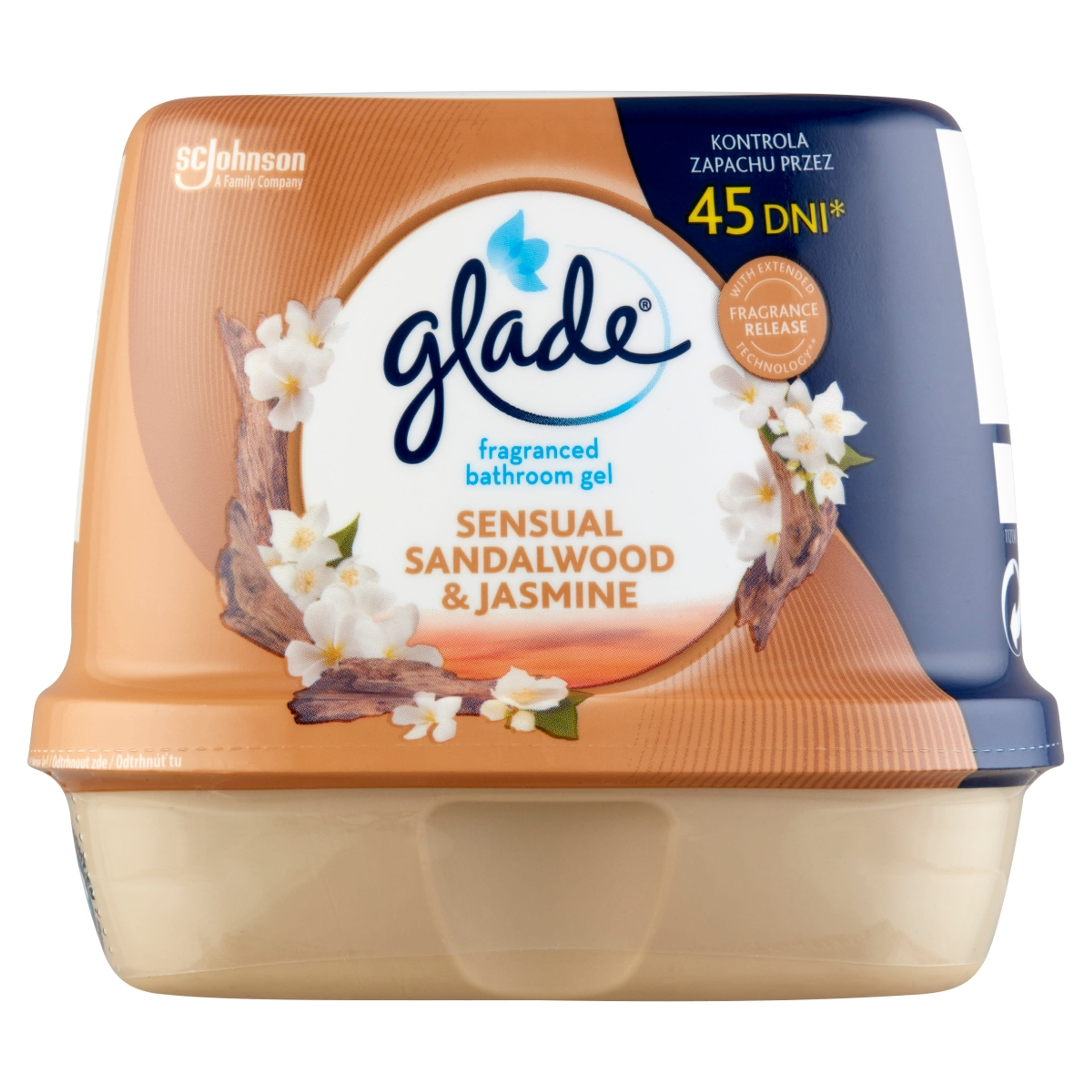 Glade fürdő légfrissítő zselé sensual sandalwood - 1 db-1