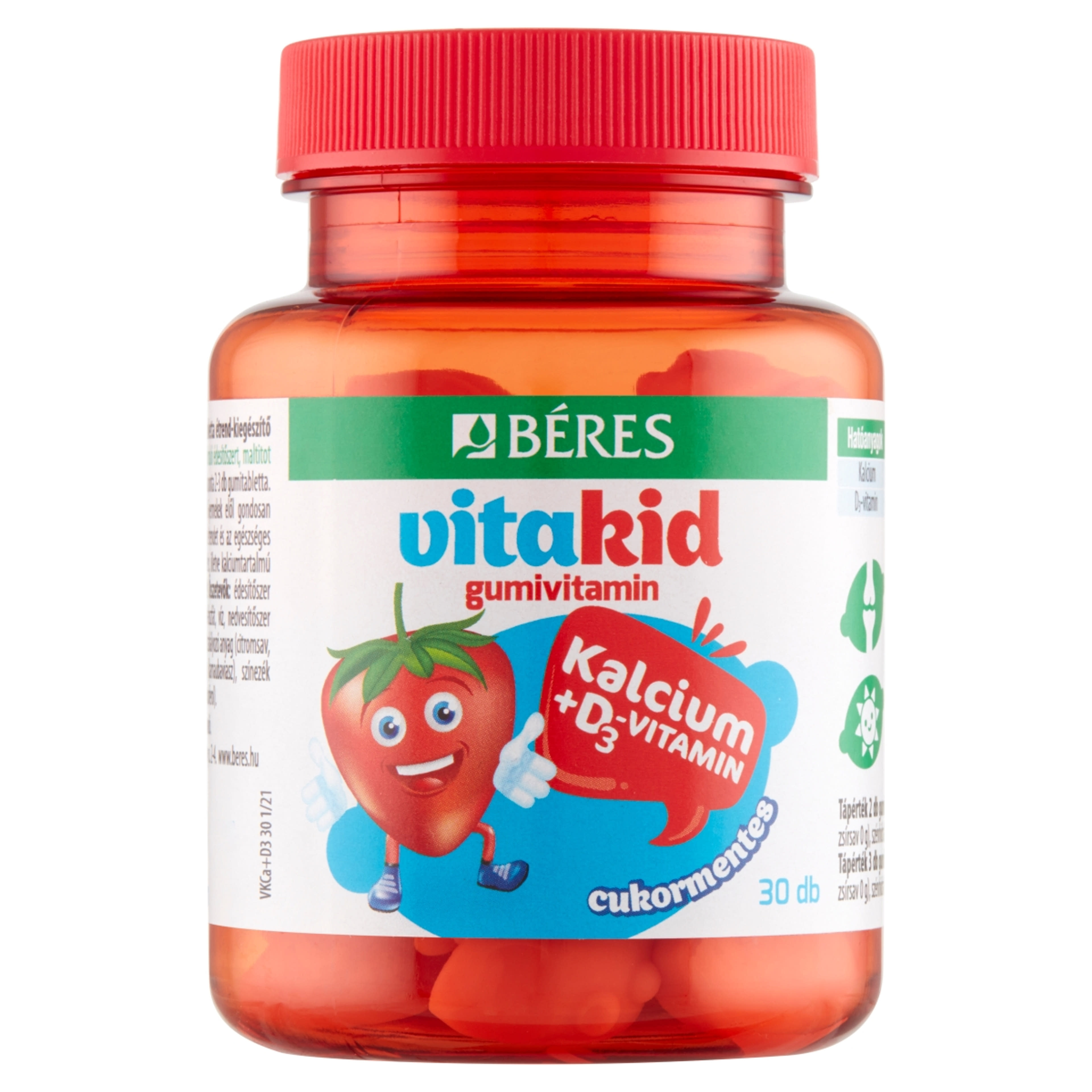 Béres Vita Kid Kálcium+D3 Gumivitamin - 30 db