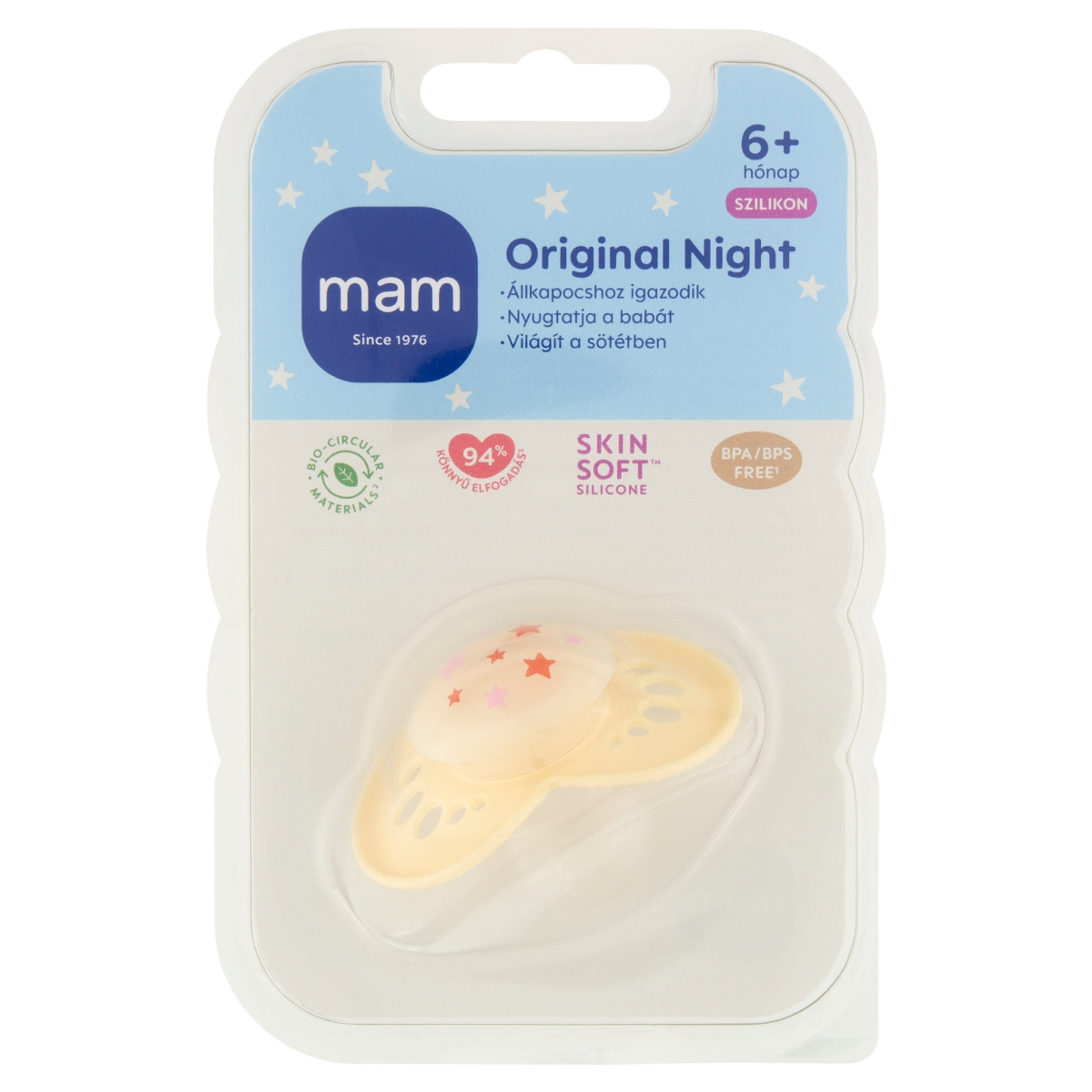 MAM Original Night szilikon alvócumi 6 hónapos kortól - 1 db-1