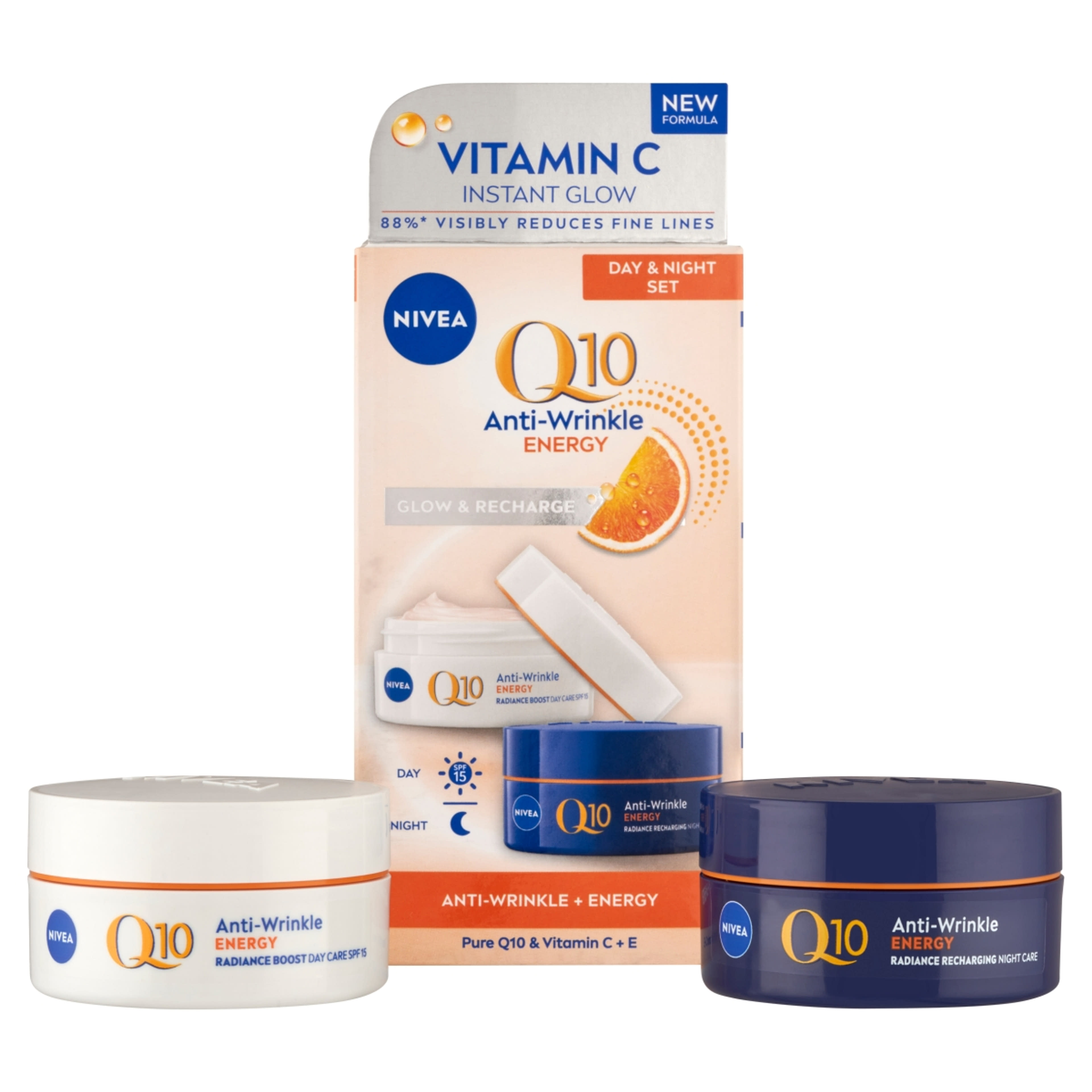Nivea Q10 Nappali + Éjszakai ránctalanító krém duo 50 ml - 2 db-2