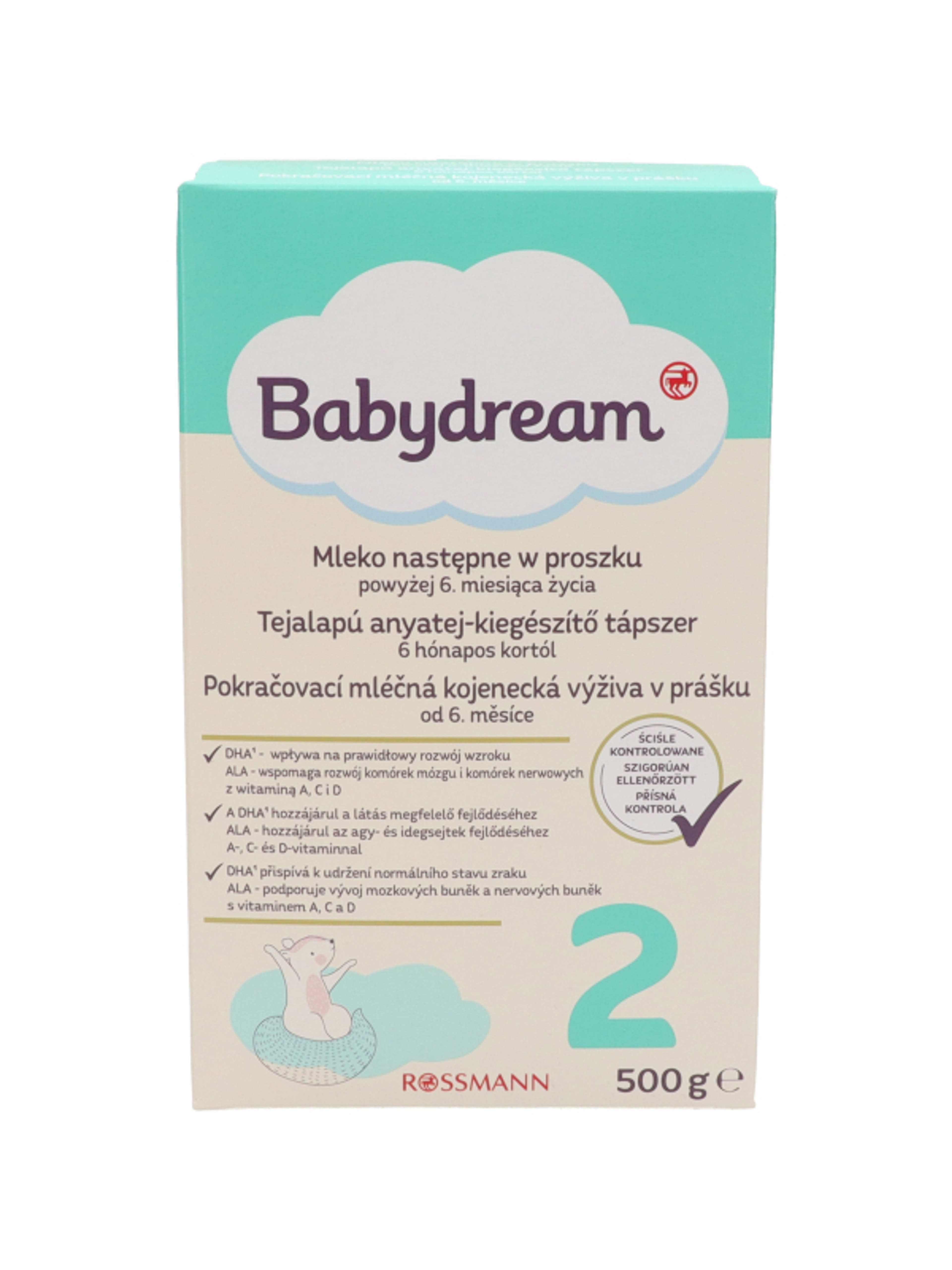 Babydream 2-es Tejalapú Anyatej Kiegészítő Tápszer 6 Hónapos Kortól - 500 g