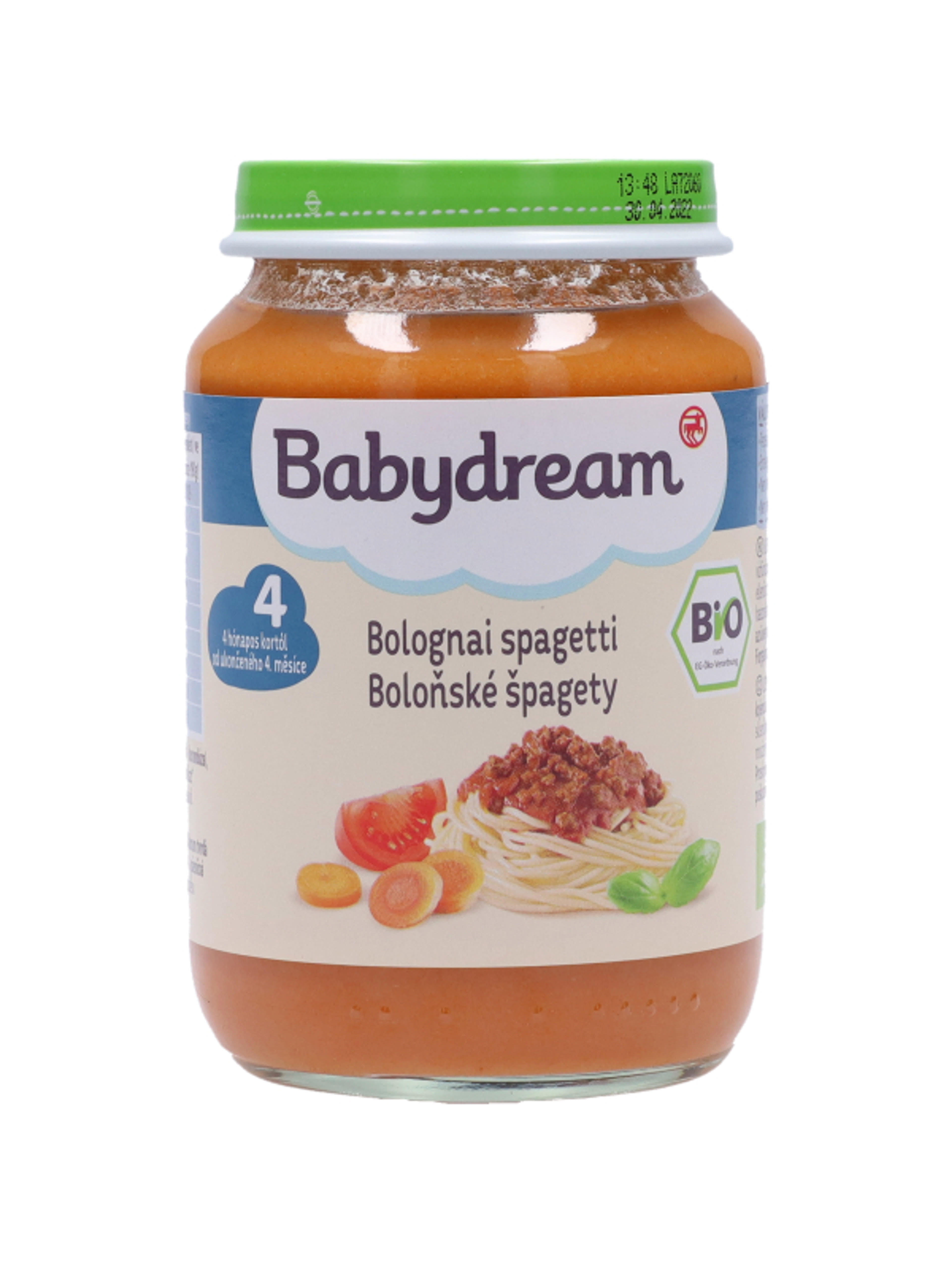 Babydream Bébiétel Bolognai Spagetti Ízesítéssel 4 Hónapos Kortól - 190 g-1