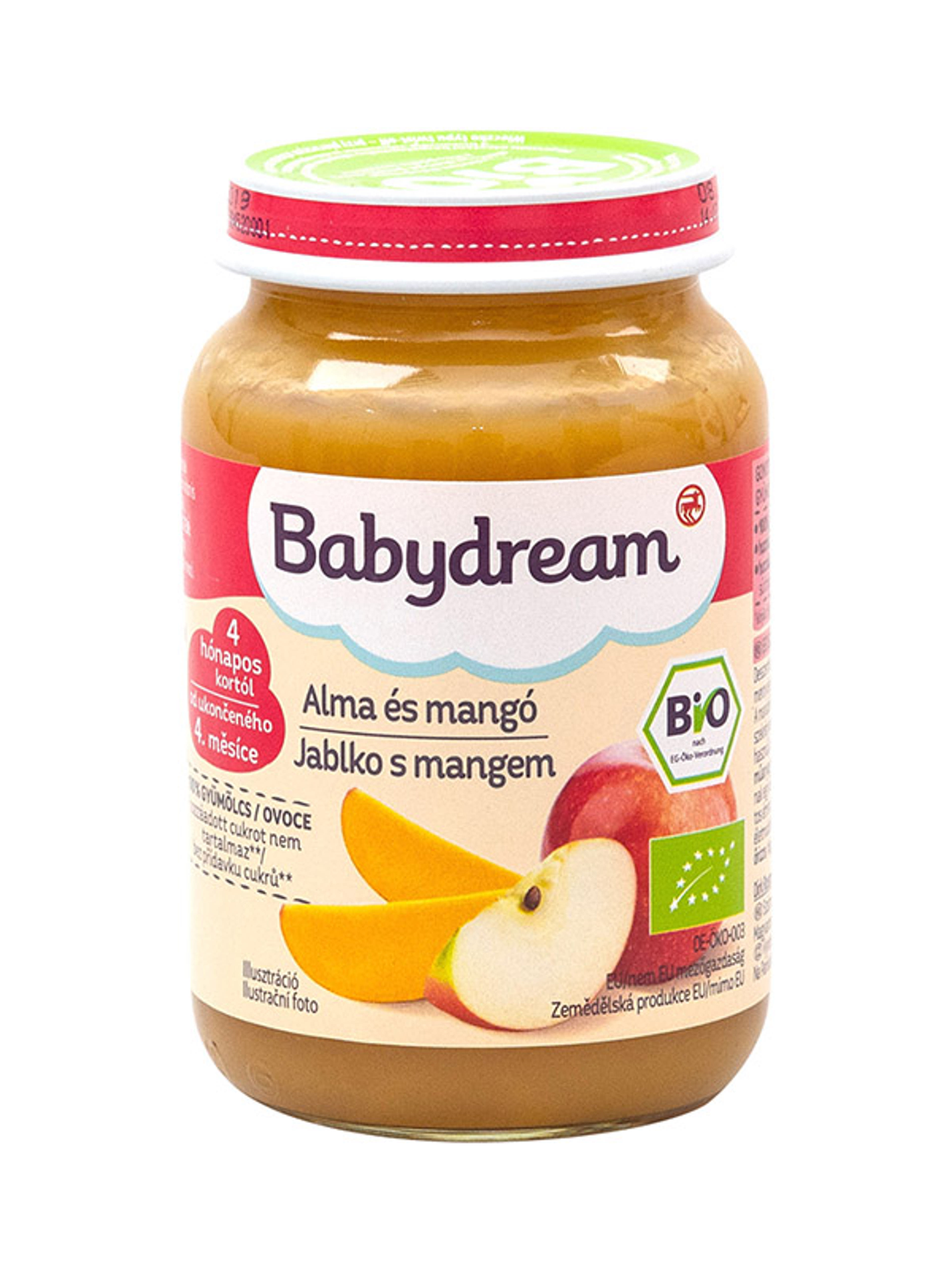 Babydream Bio 100% Gyümölcs Mangó- Alma 4 Hónapos Kortól - 190 g