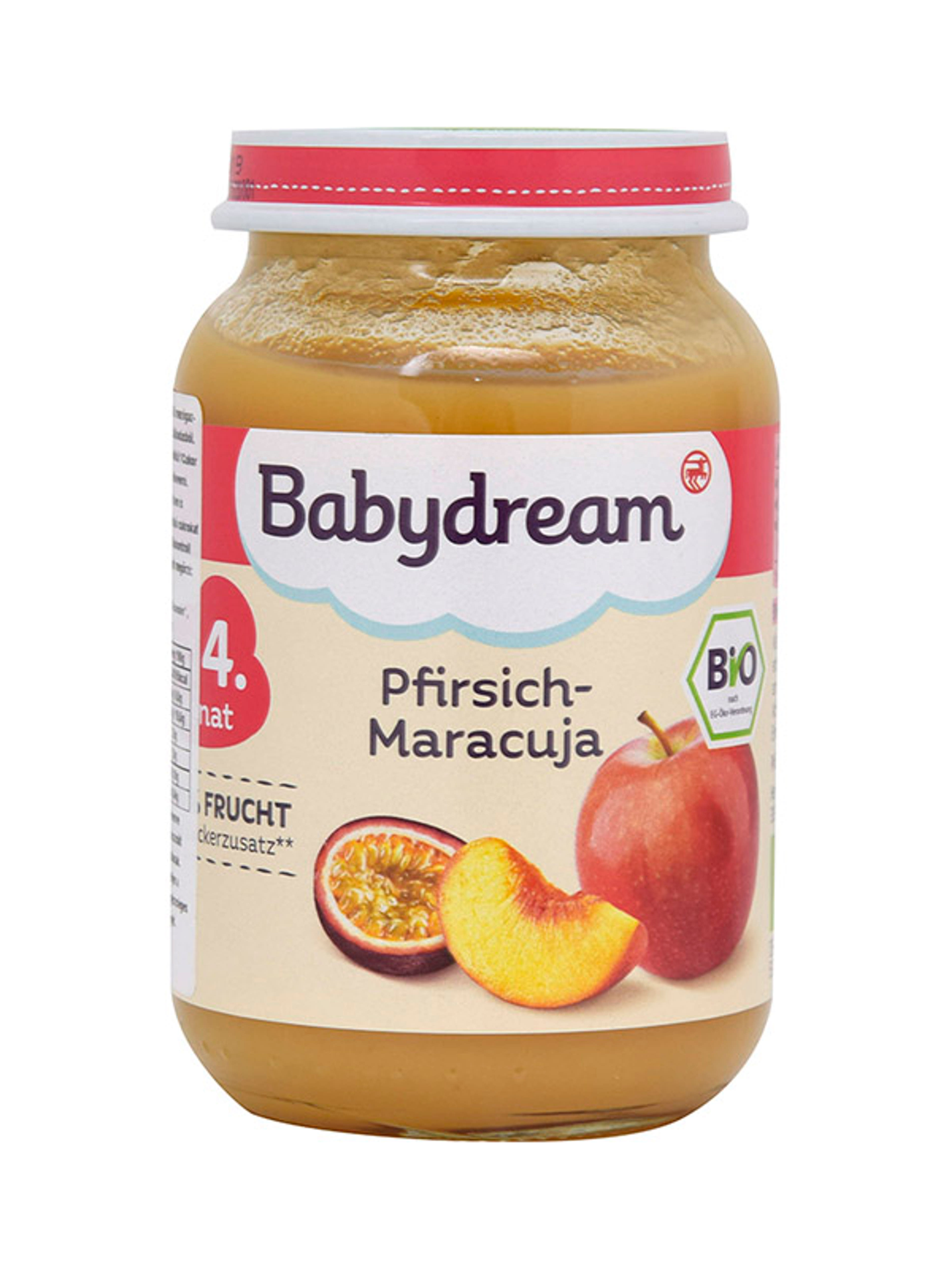 Babydream Bio 100% Gyümölcs Őszibarack- Maracuja 4/5 Hónapos Kortól - 190 g-1