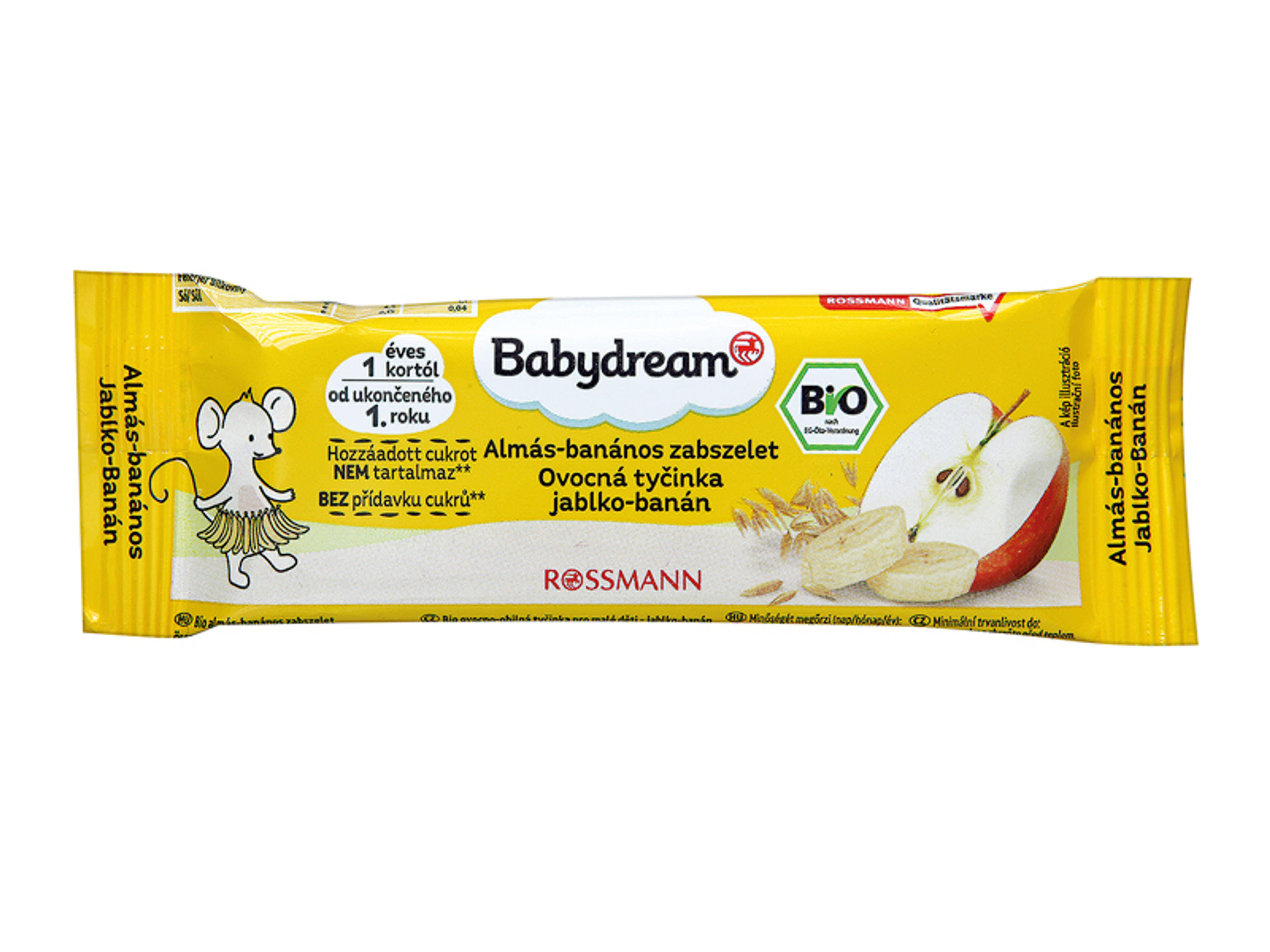 Babydream Bio Gyümölcsszelet Alma- Banán Ízu 1 Éves Kortól - 25 g-1