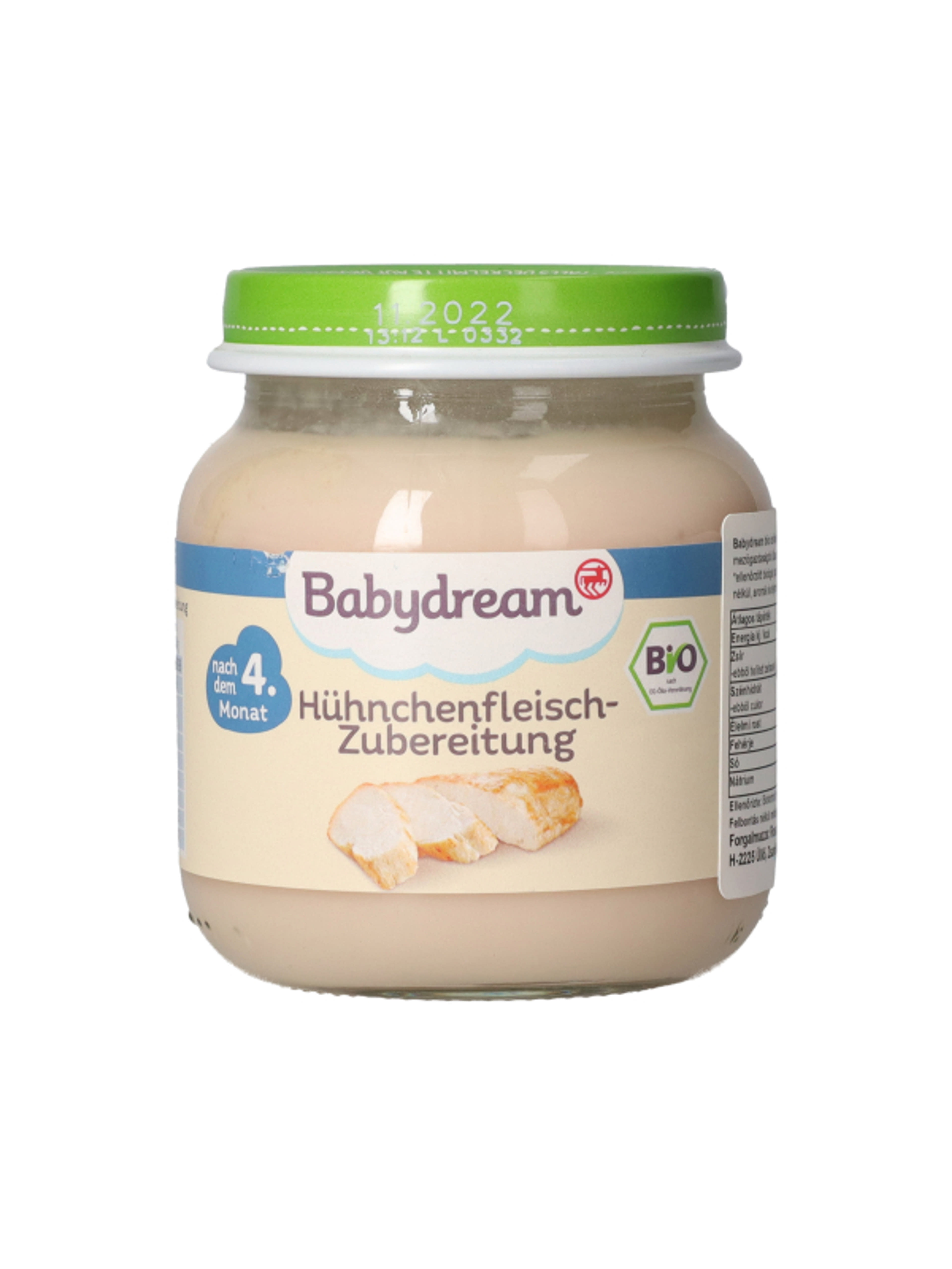 Babydream bio csirkehús püré 4/5 hónapos kortól - 125 g
