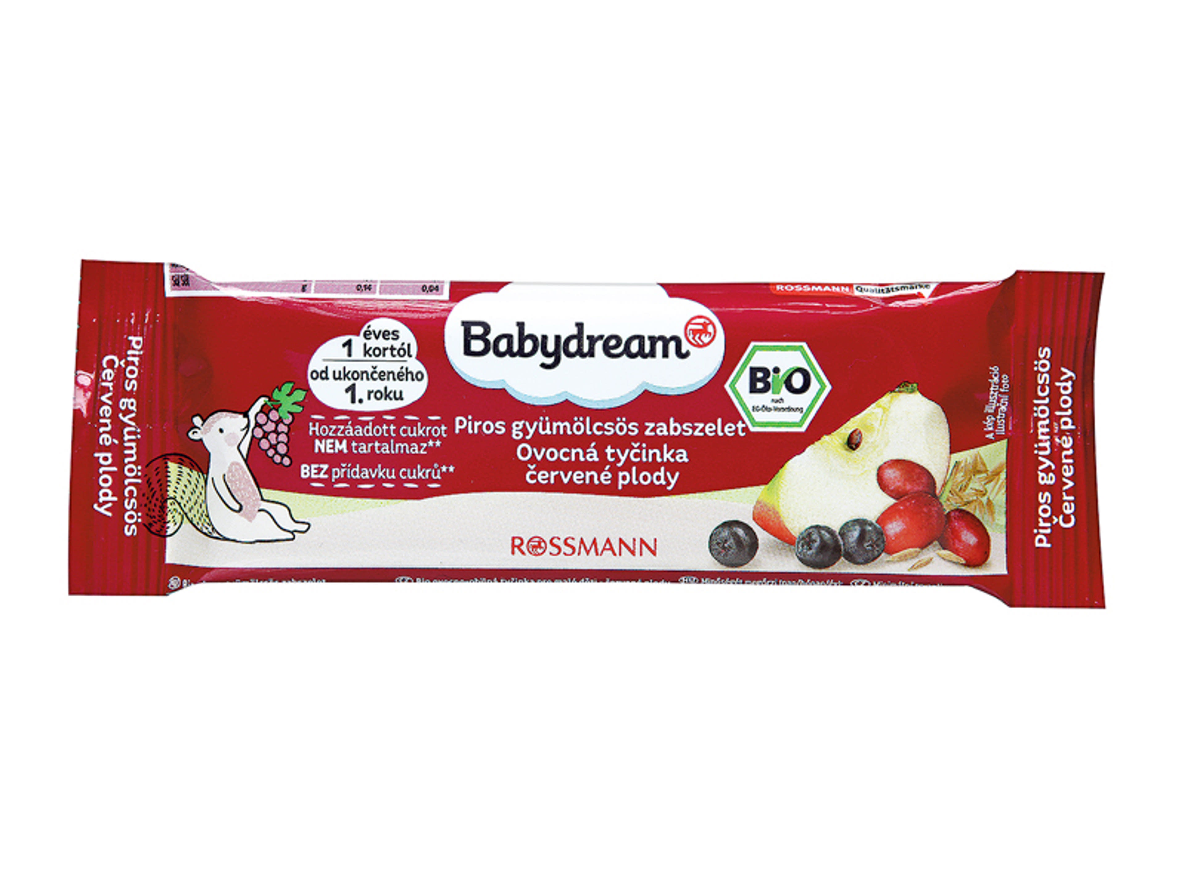 Babydream Bio Gyümölcsszelet Piros Gyümölcsös 1 Éves Kortól - 25 g-1