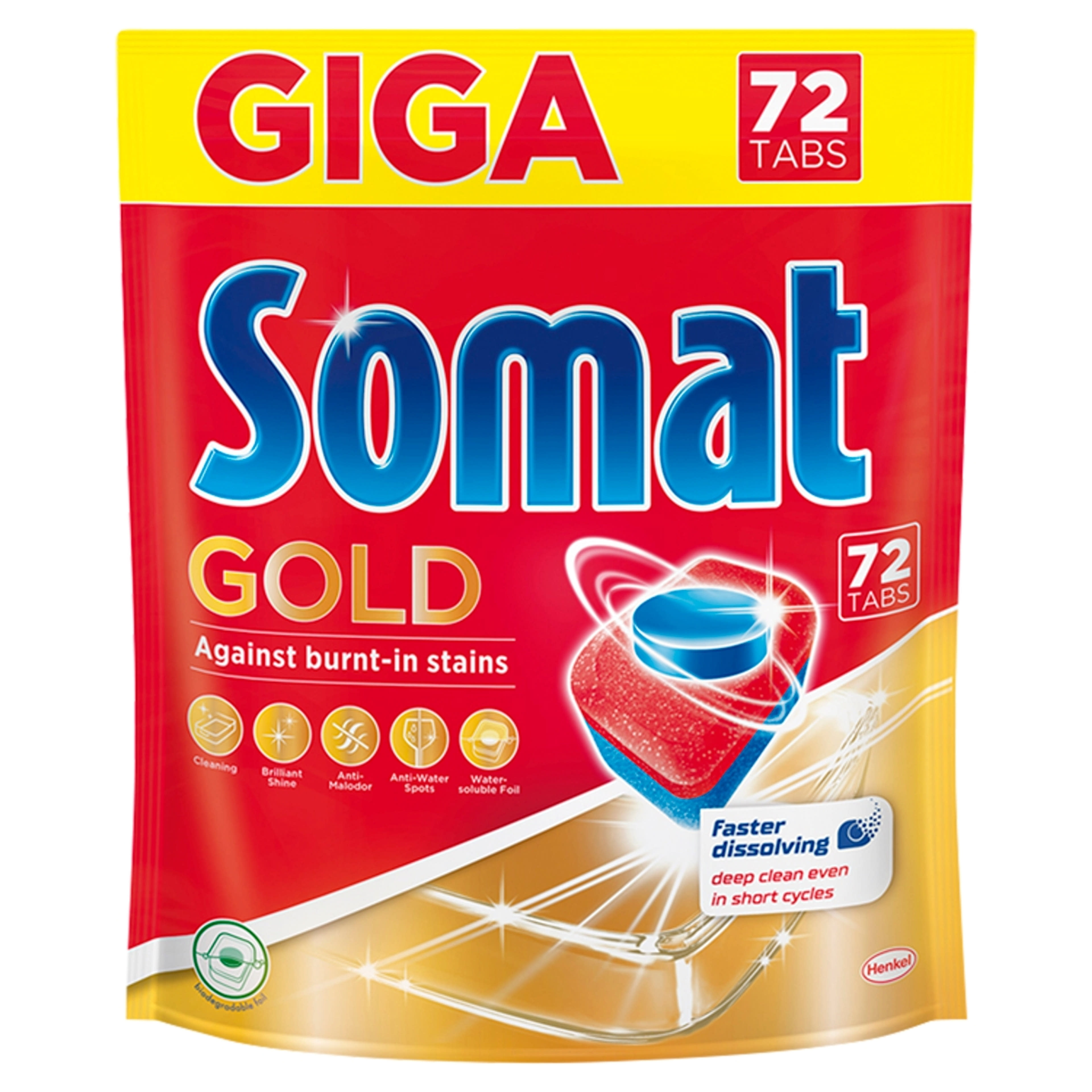 Somat Gold mosogatógép tabletta, 72 mosás - 72 db-1