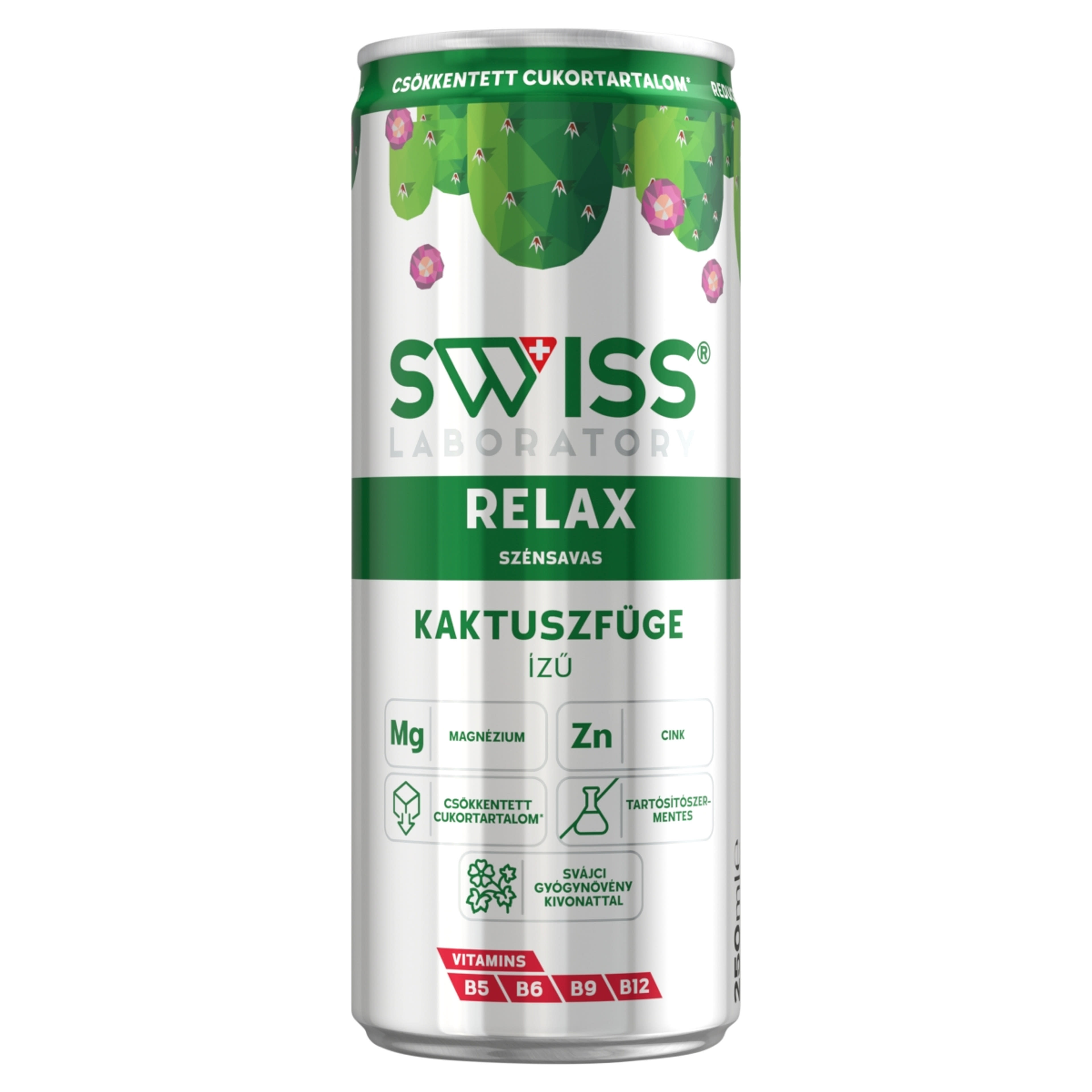 SWISS Laboratory Cactus flavoured Vitamin szénsavas üdítőital Kaktuszfügeízű - 250 ml-1