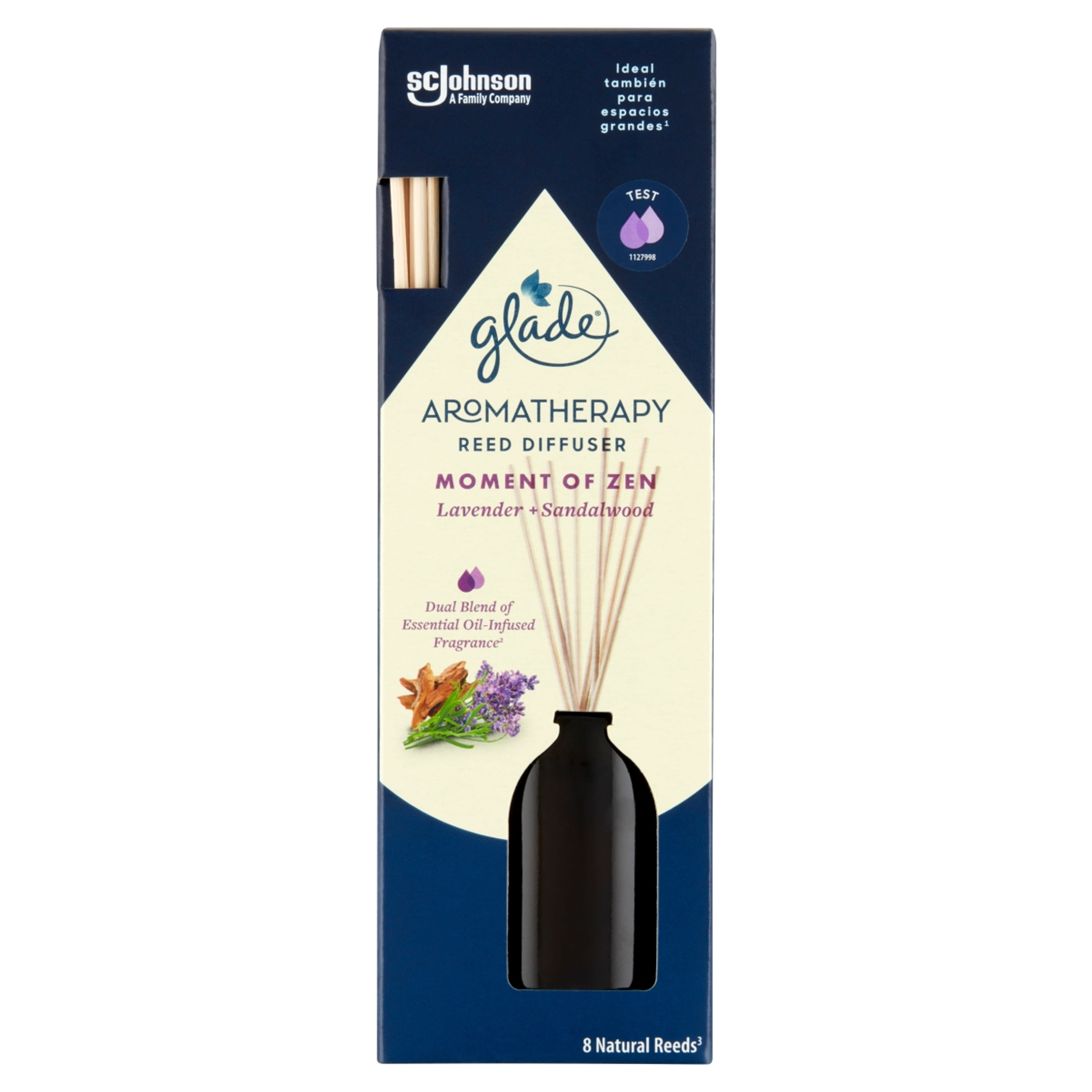 Glade Aromatherapy Reed Diffuser Moment of Zen fapálcás illatosító  - 1 db