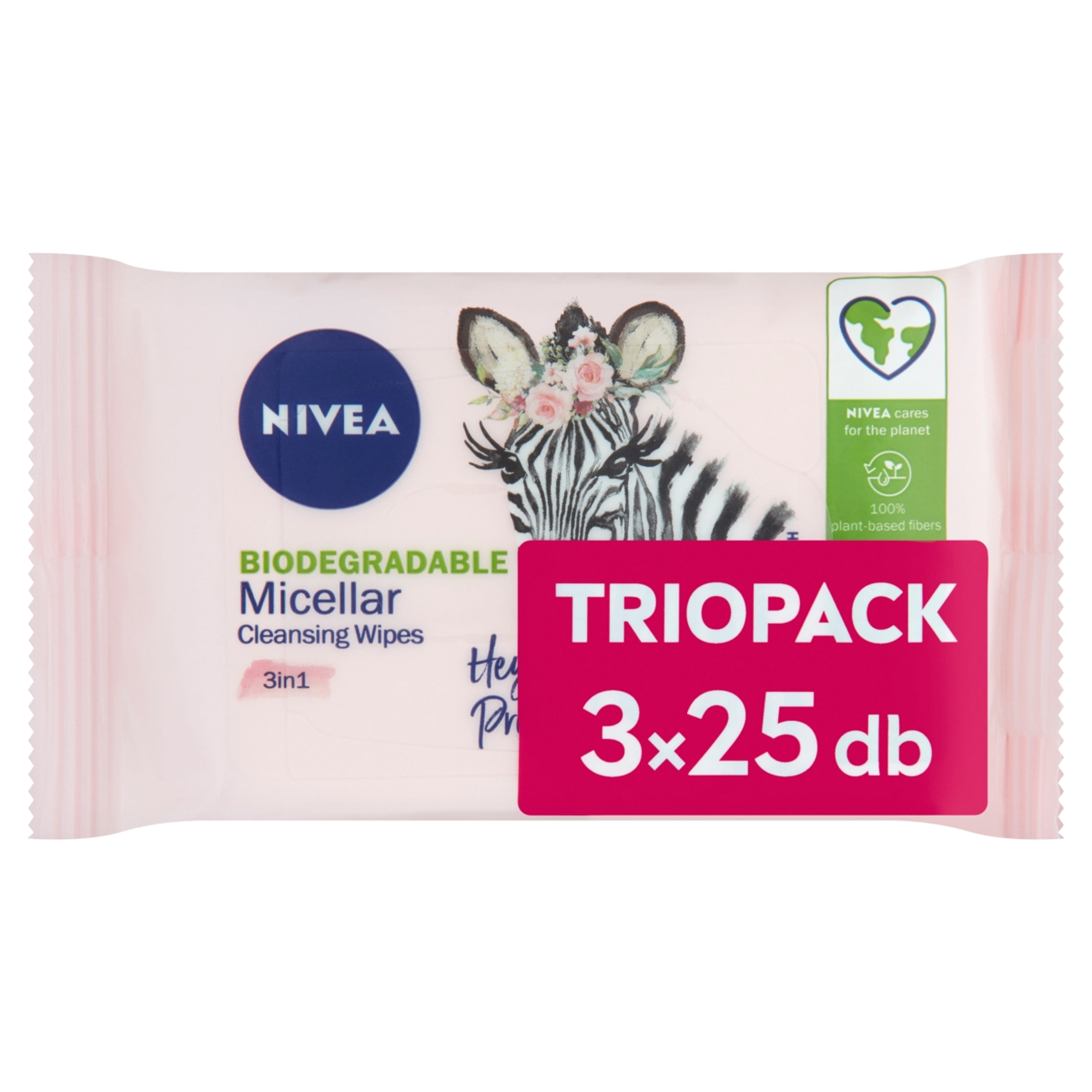 Nivea micellás arctisztító kendő trio 3x25 - 75 db