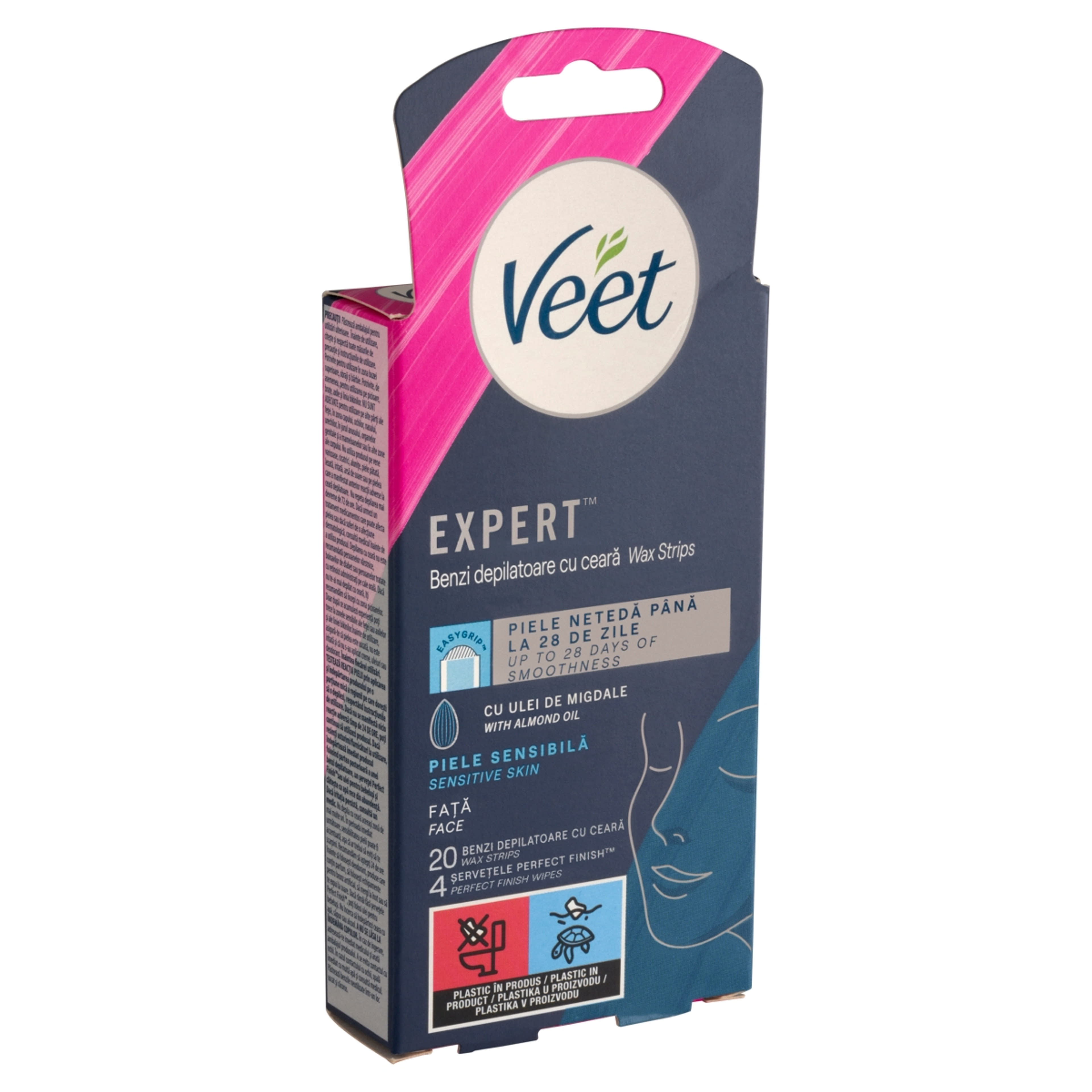 Veet Expert hideggyanta szalagok arcra, érzékeny bőrre - 20 db-2