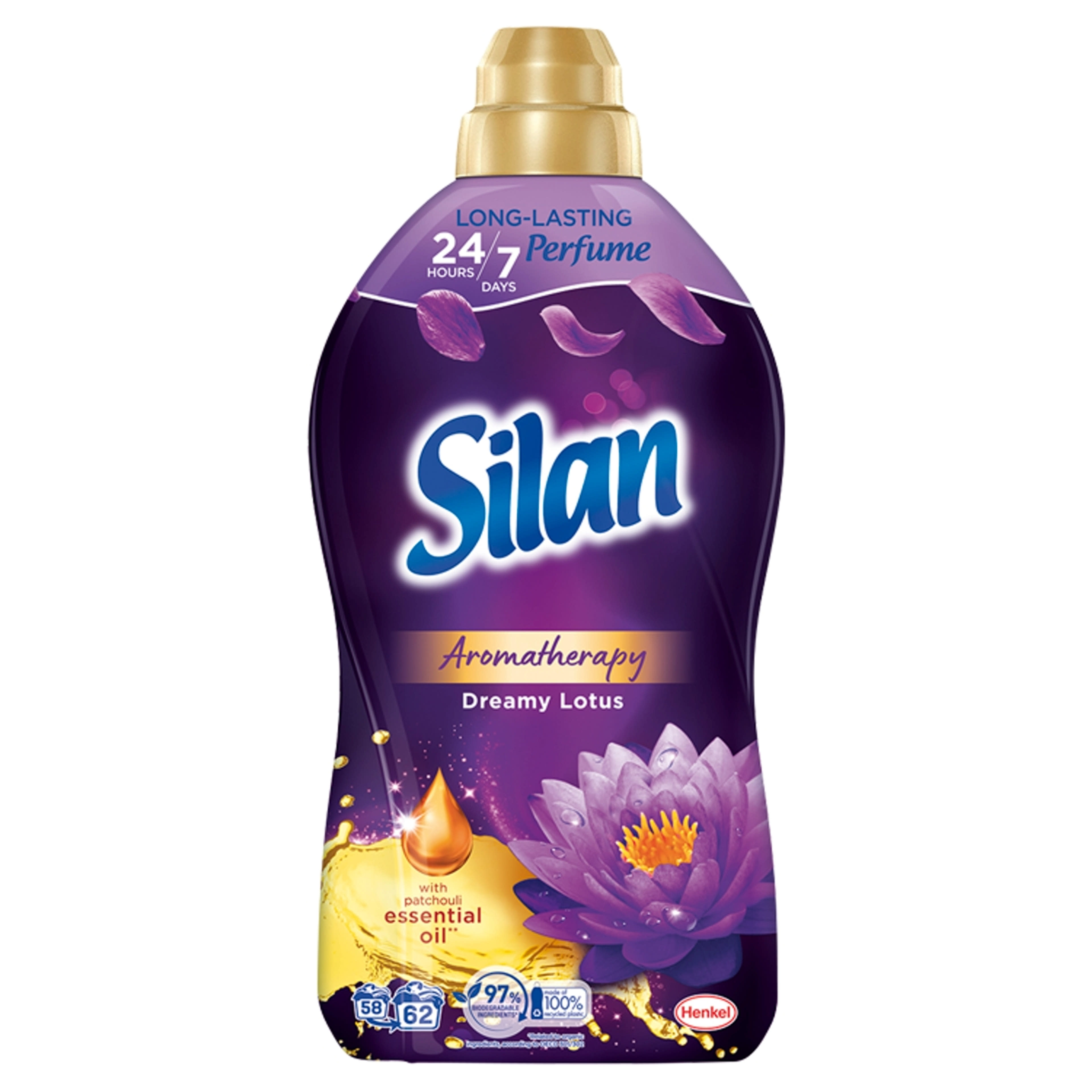 Silan Aromatherapy Dreamy Lotus öblítő 62 mosás - 1364 ml