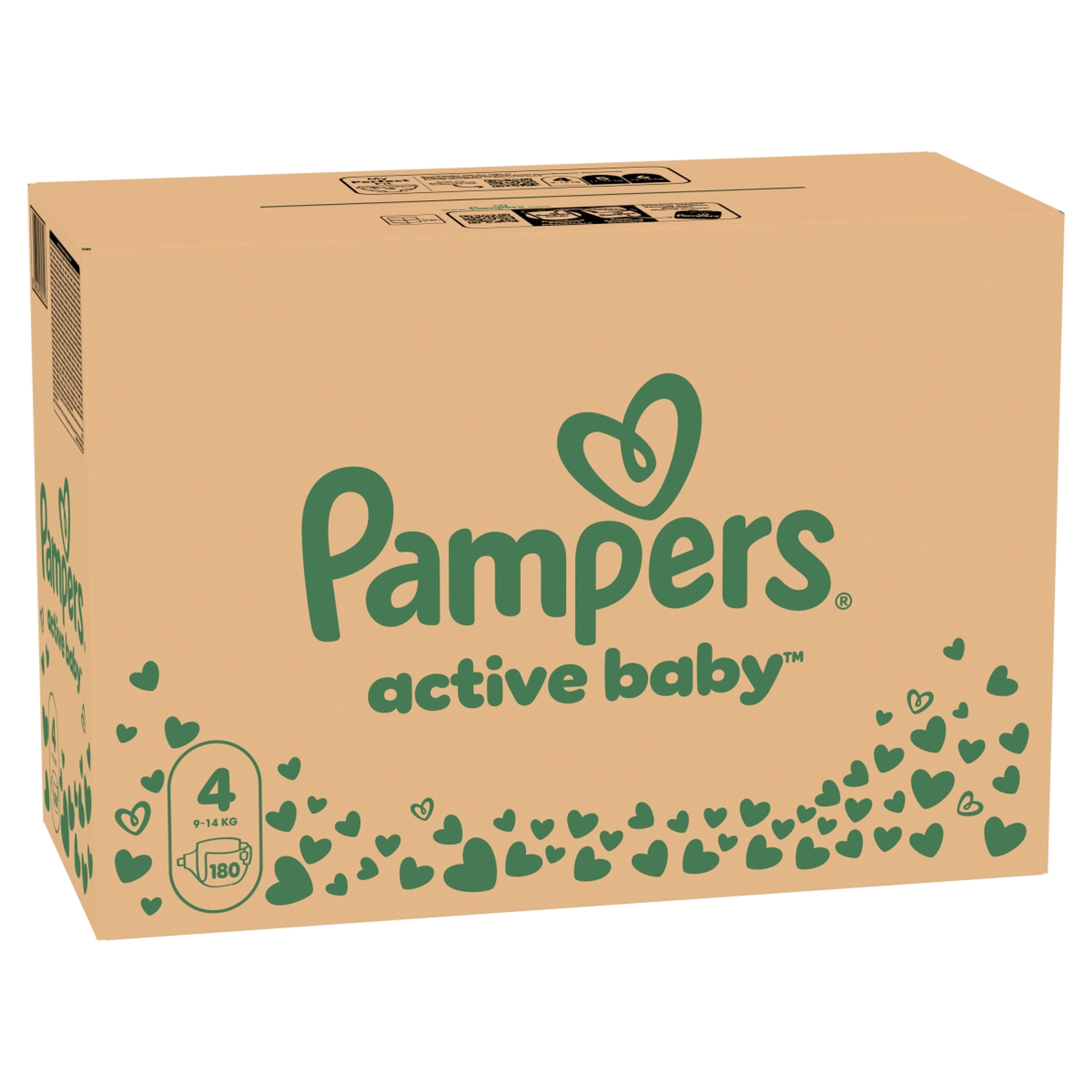 Pampers Active Baby monthly pack 4-es 9-14 kg - 180 db-2