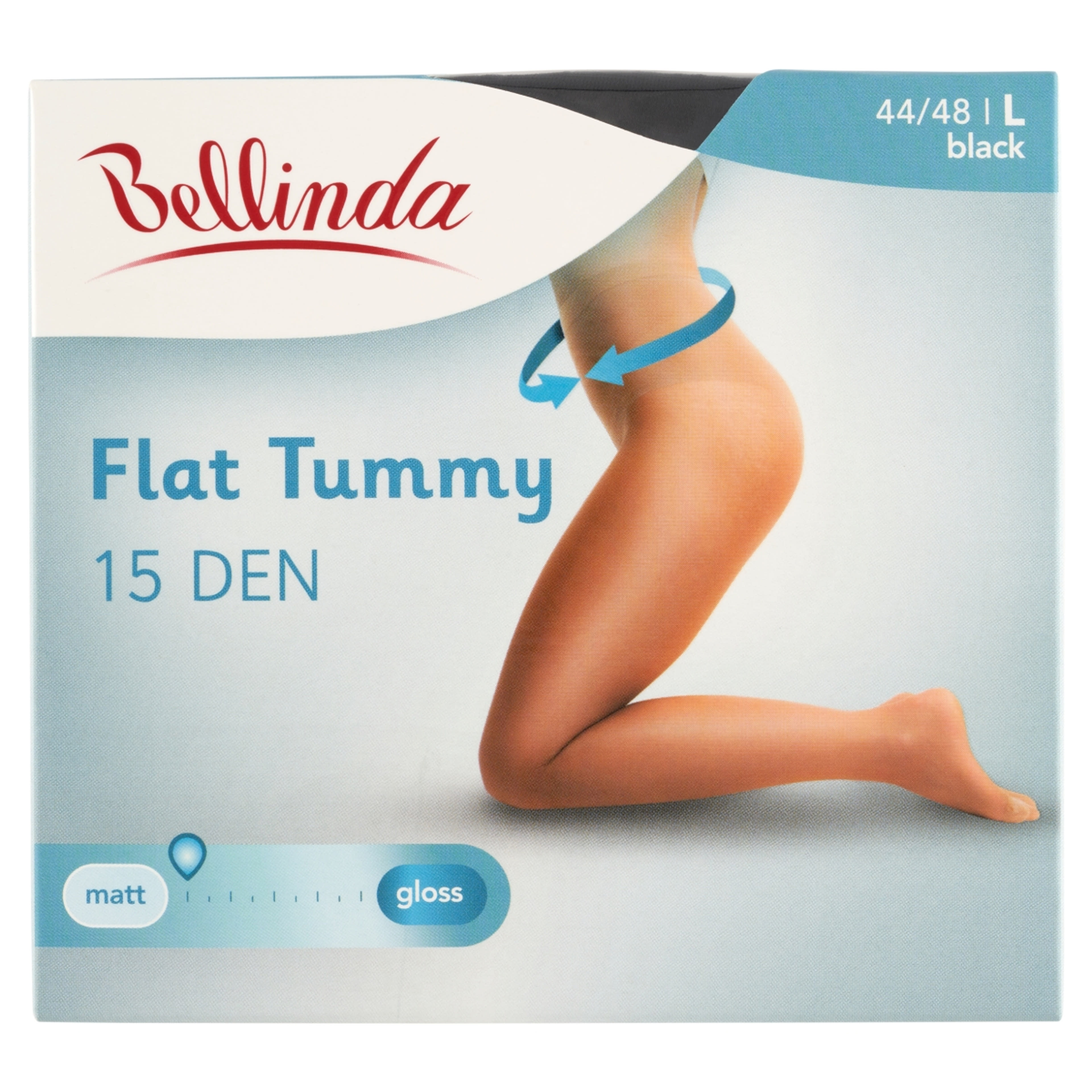 Bellinda Flat Tummy harisnya 15 DEN /fekete L - 1 db-1