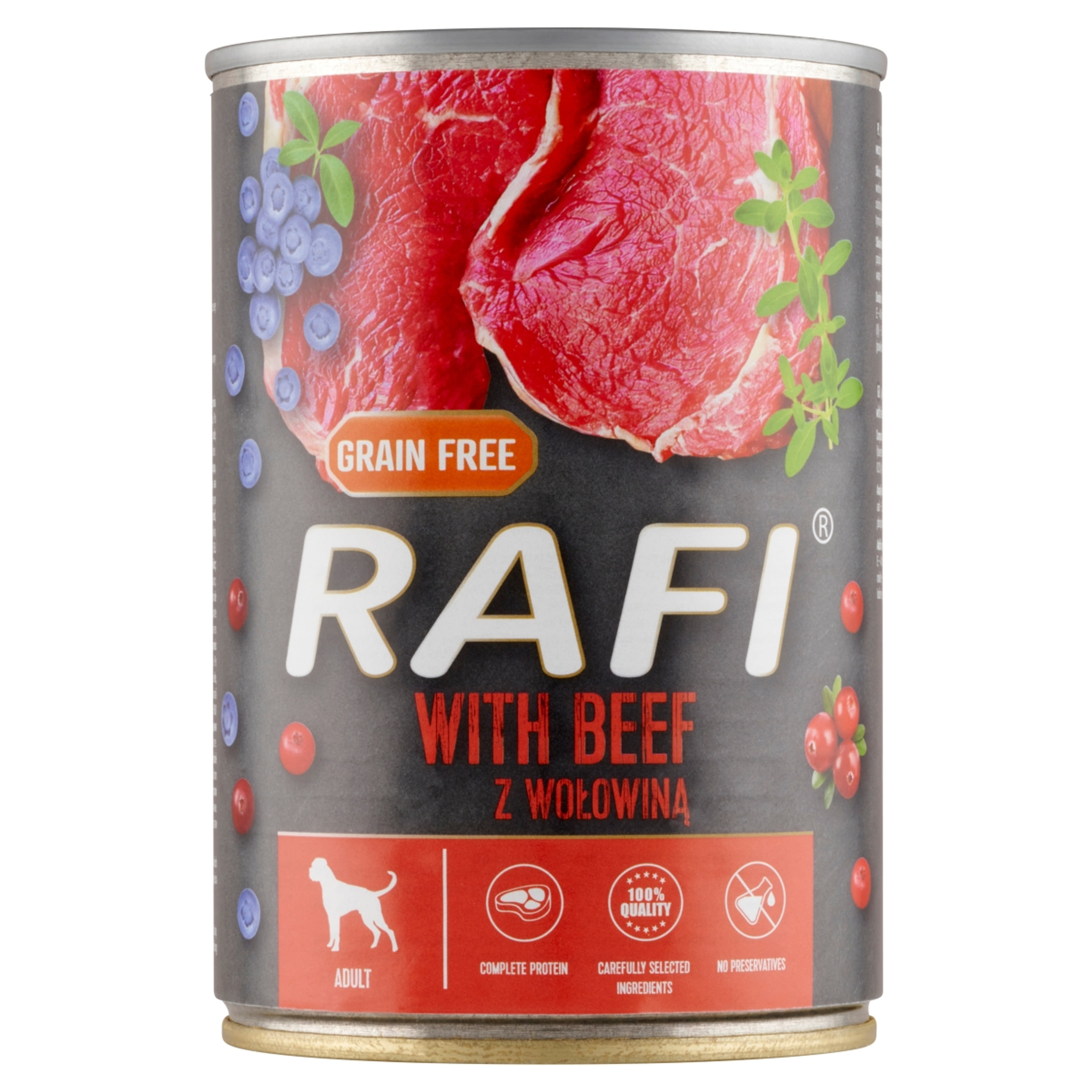 Rafi konzerv pástétom kutyáknak, marhahússal - 400 g