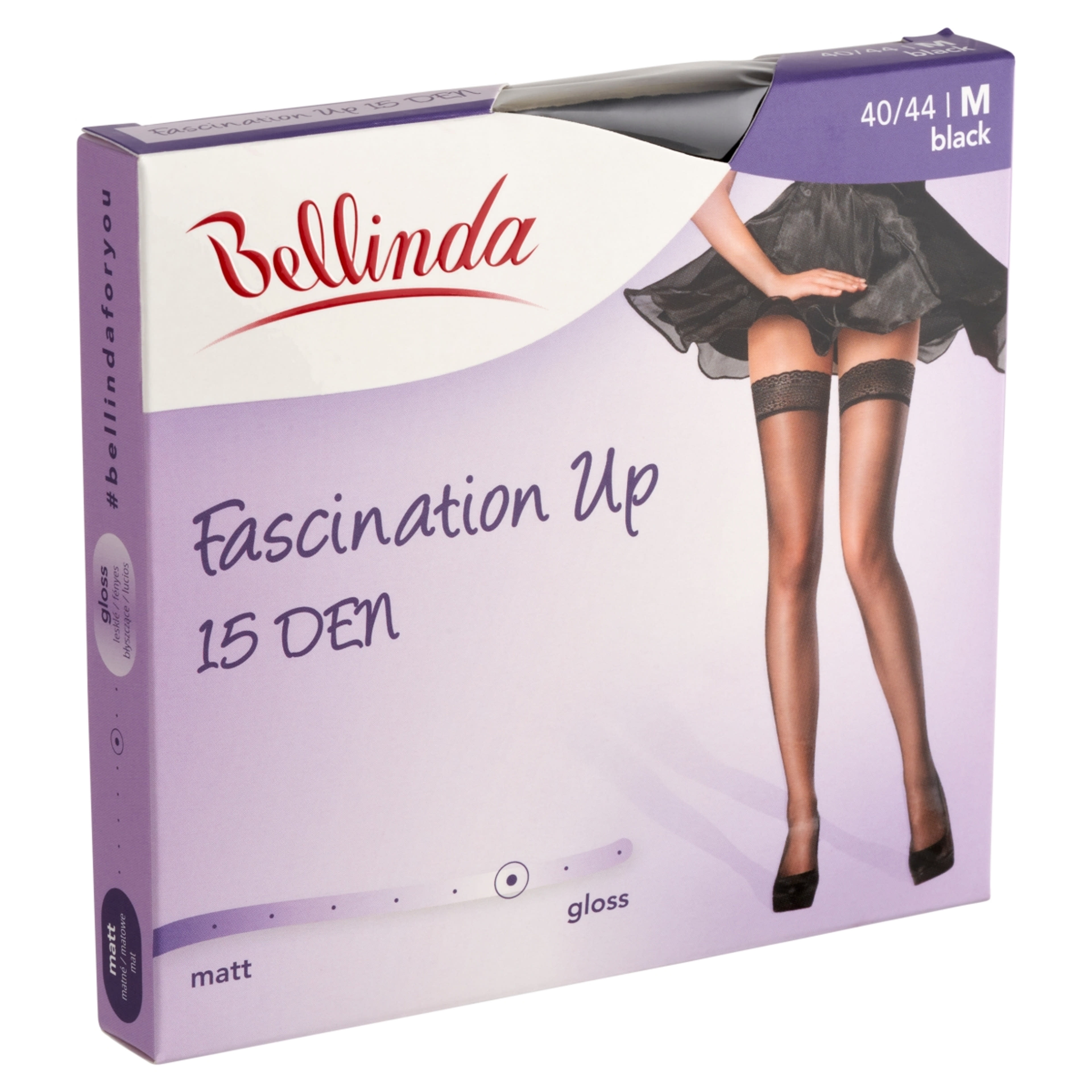 Bellinda Fascination 15 Den Fekete M Combfix - 1 db-2