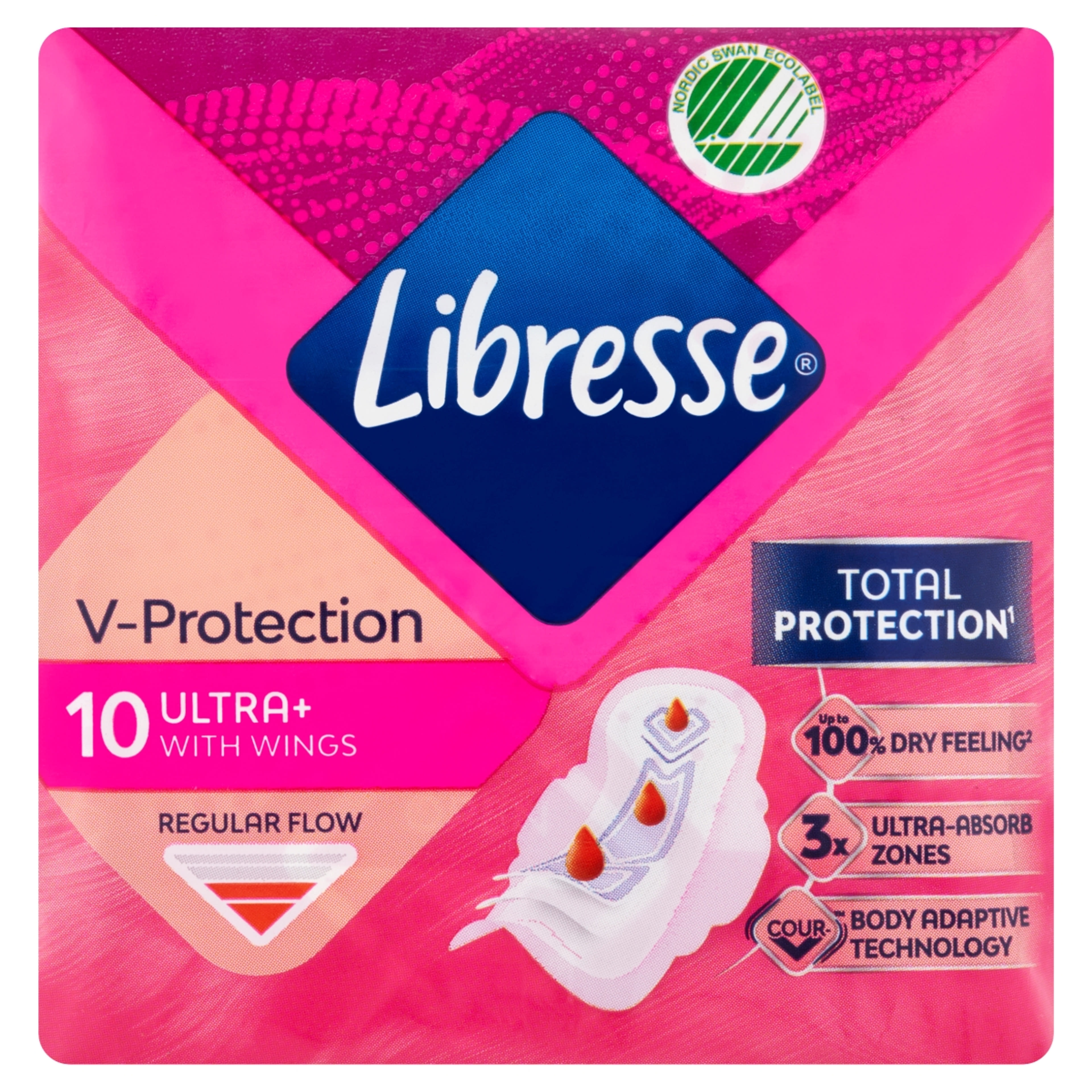 Libresse Ultra Normal vékony szárnyas egészségügyi betét - 10 db