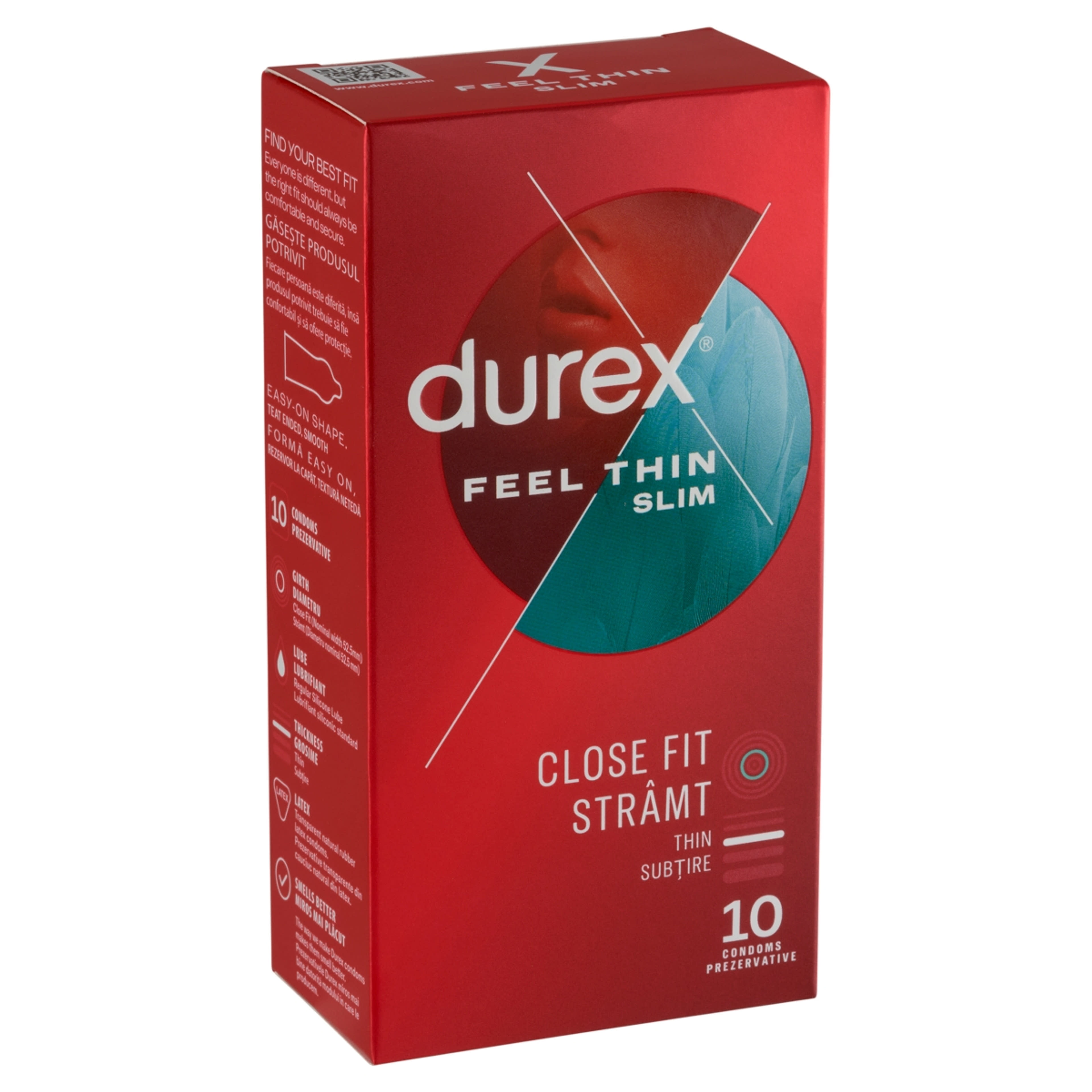Durex Feel Thin Slim Fit óvszer - 10 db-2
