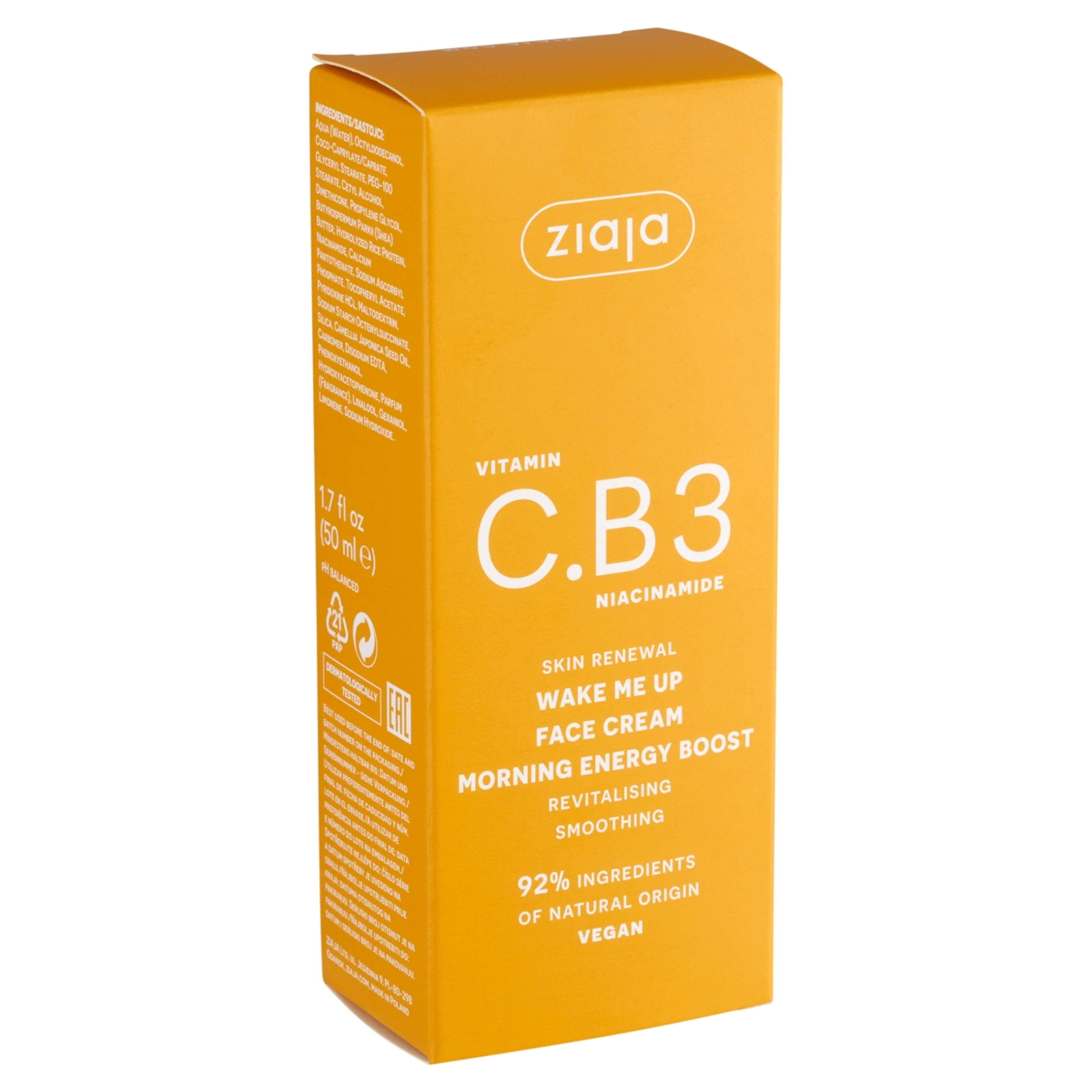 Ziaja C.B3-vitamin reggeli arckrém niacinamiddal - 50 ml-3