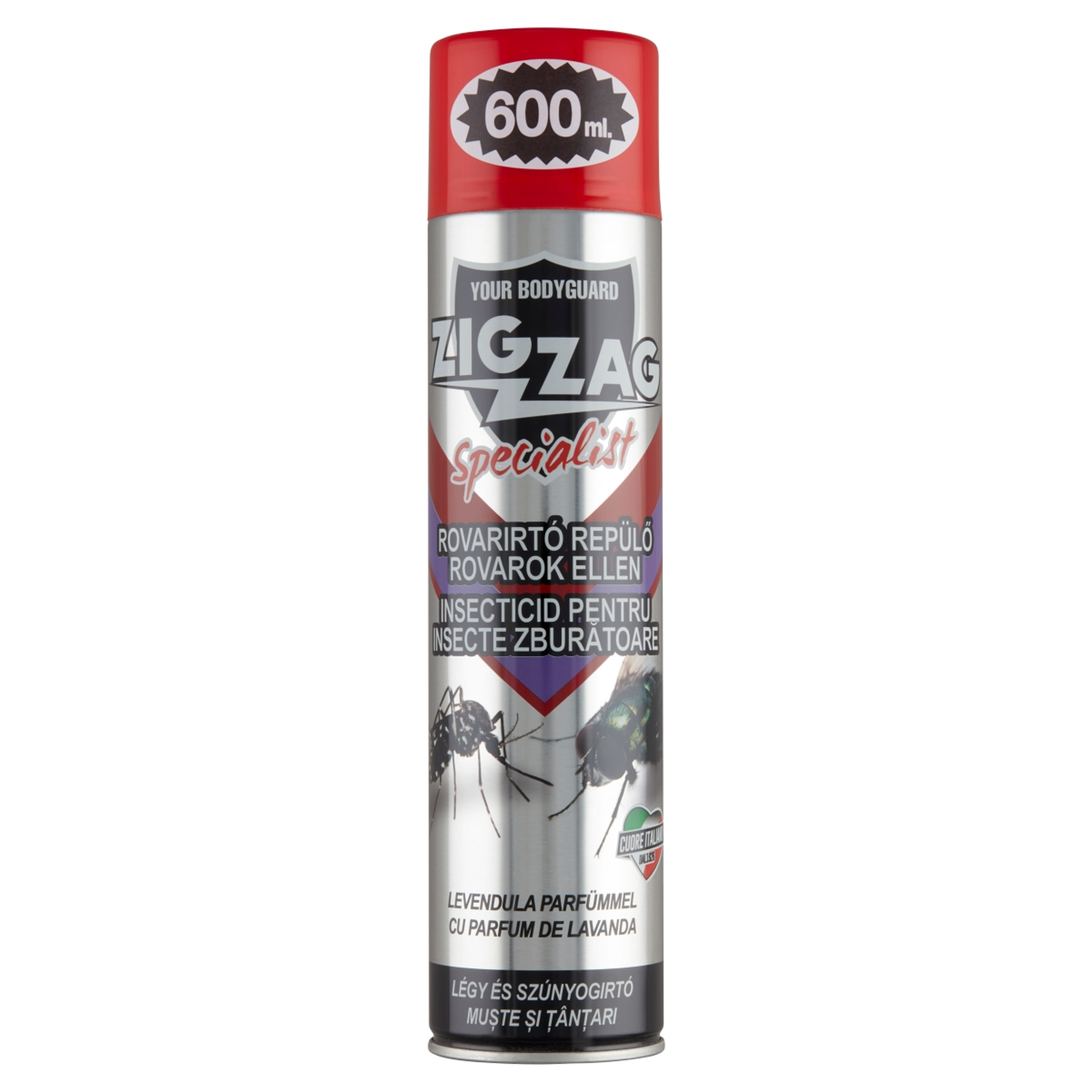 Zig Zag légy- és szúnyogirtó aeroszol levendula illattal - 600 ml