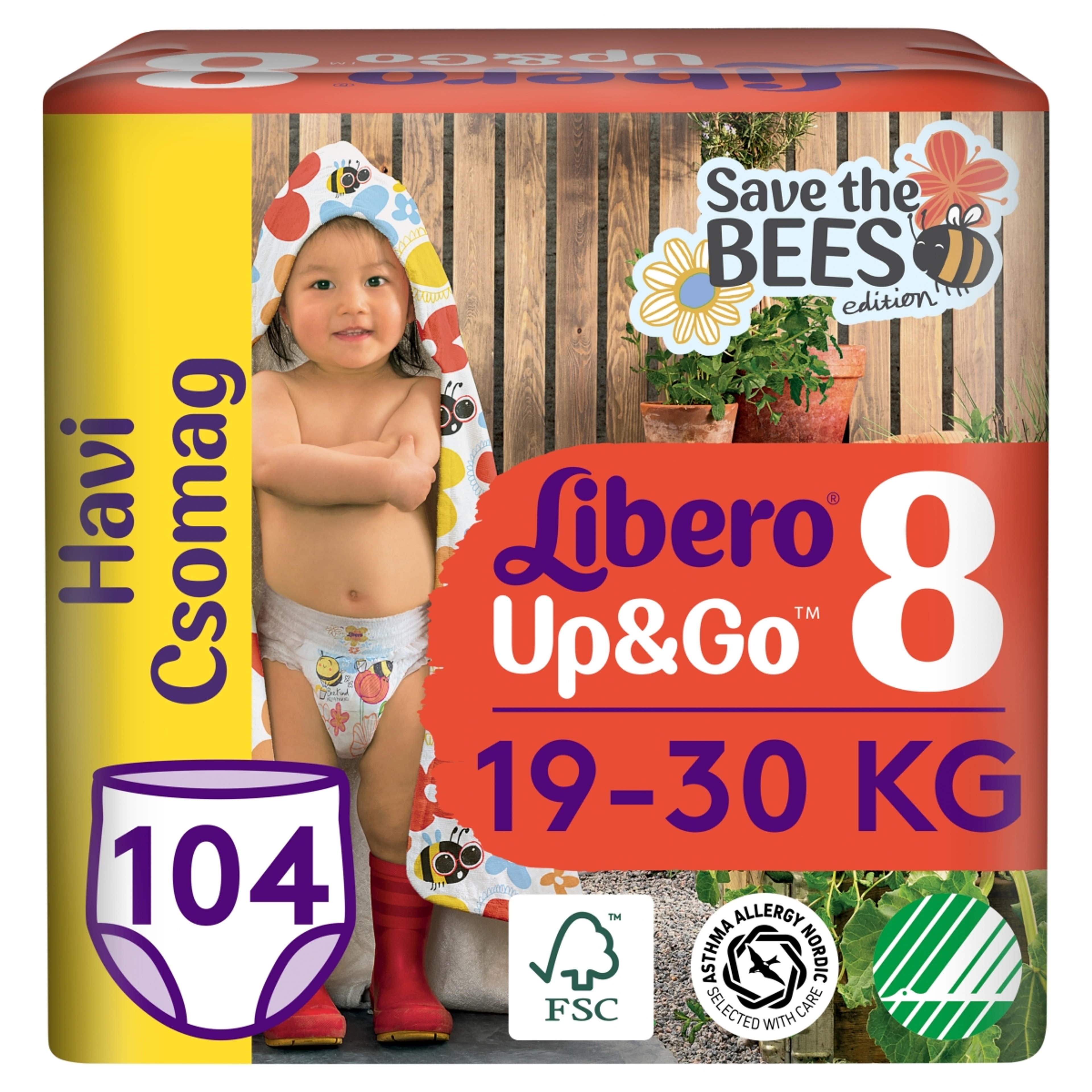 Libero Up&Go bugyipelenka 8-as 19-30 kg - 104 db