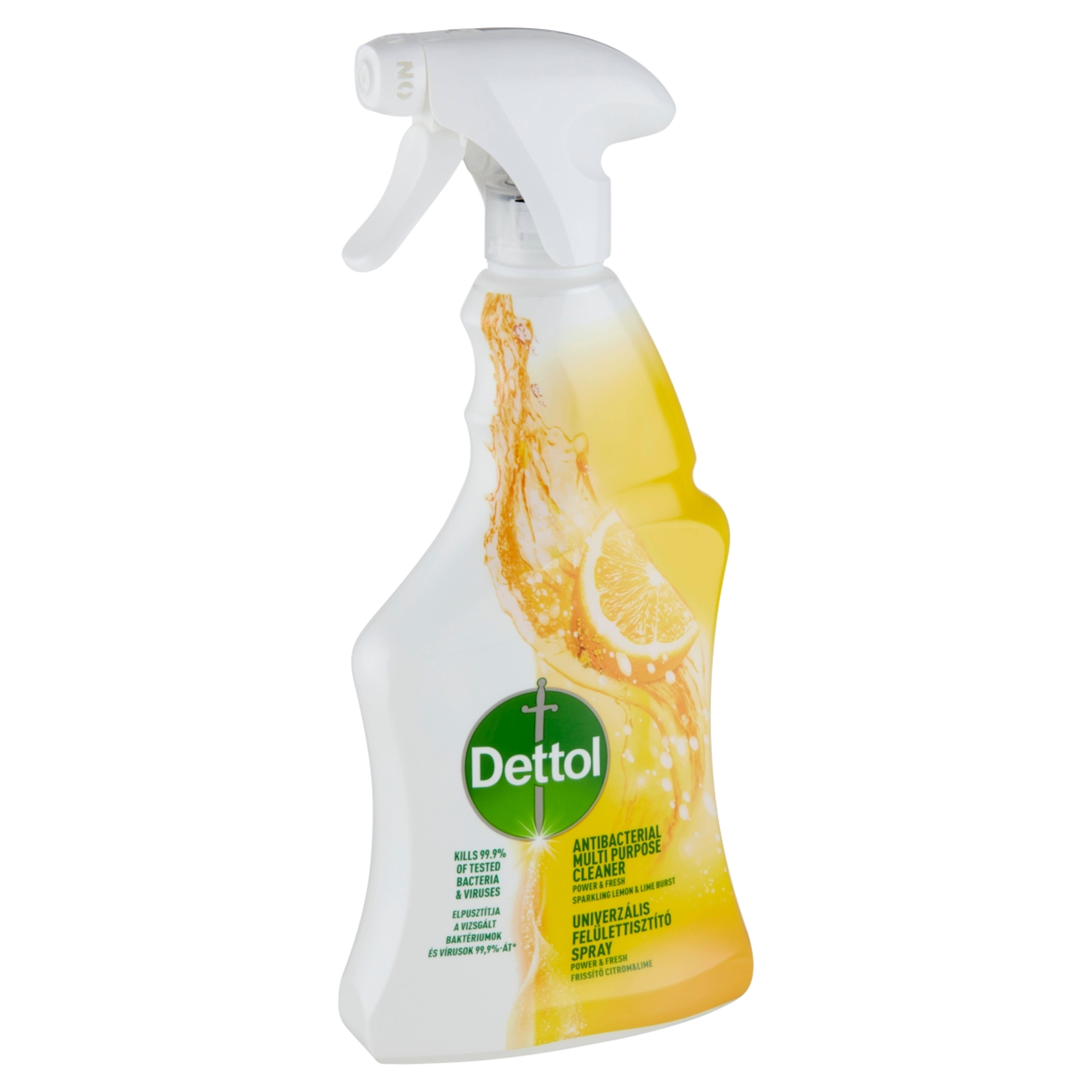 Dettol Power&Fresh Frissítő Citrom&Lime univerzális felülettisztító spray - 500 ml-2