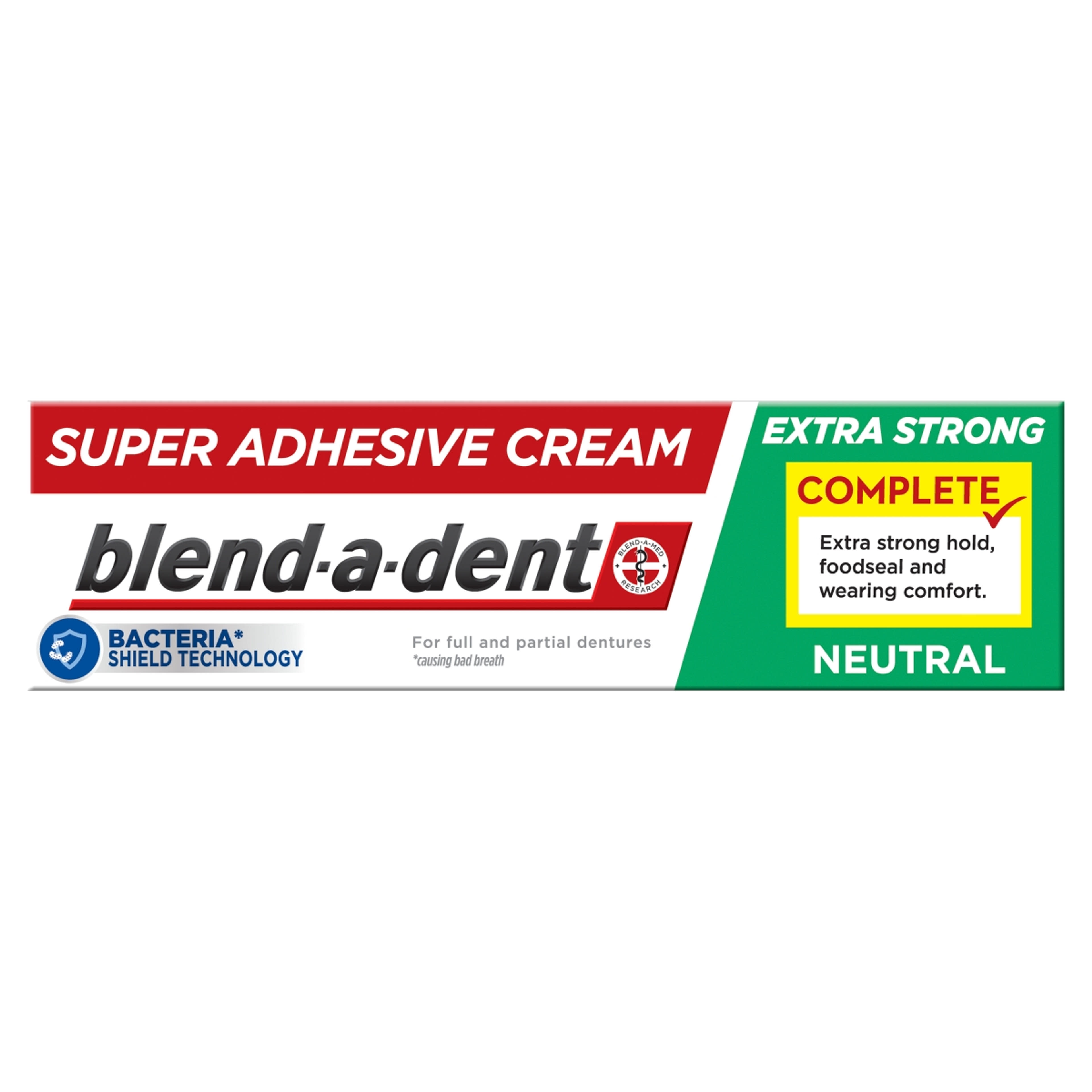 Blend-a-Dent Complete Semleges ízű műfogsorragasztó - 47 g