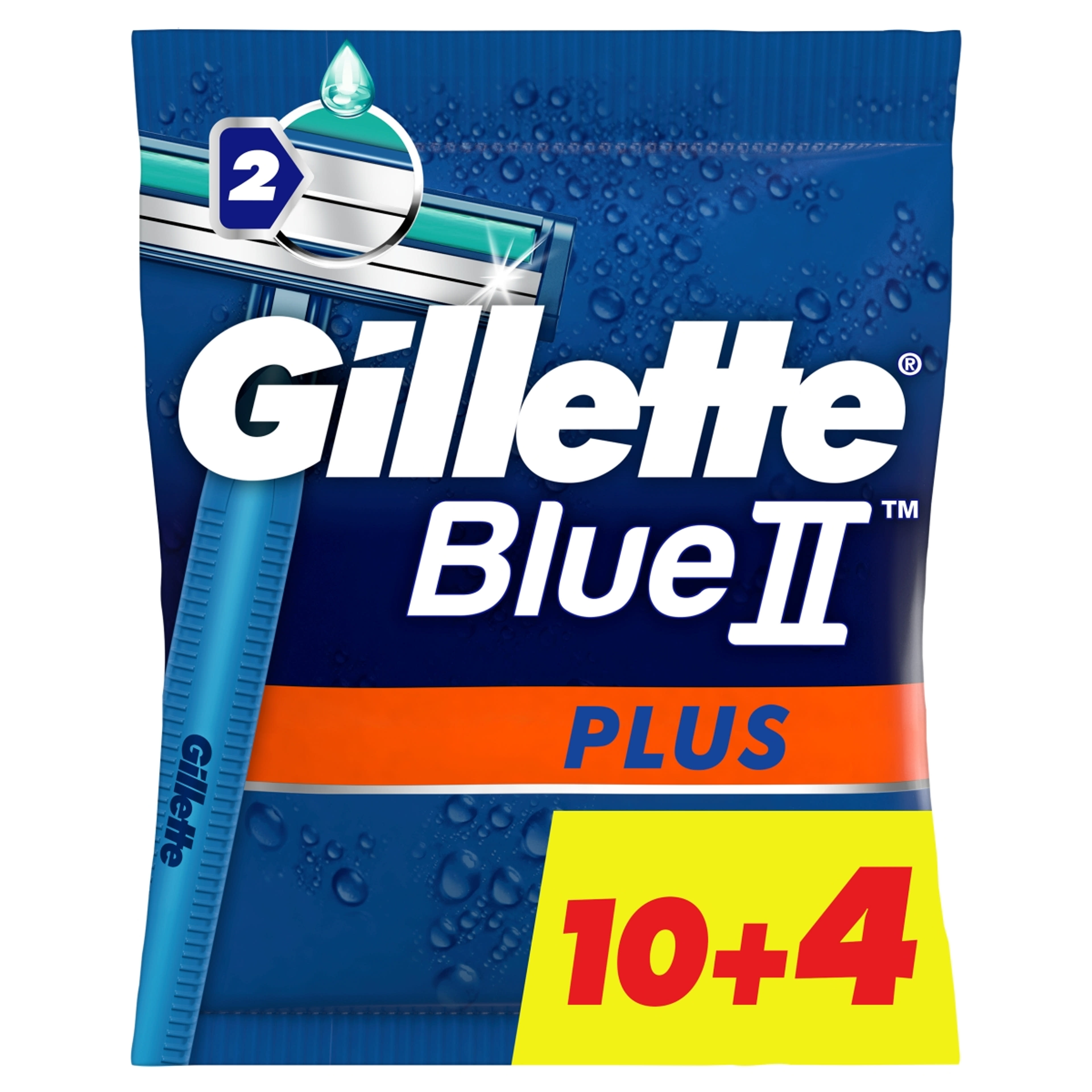 Gillette BlueII Plus eldobható borotvák krémezocsíkkal - 14 db-7