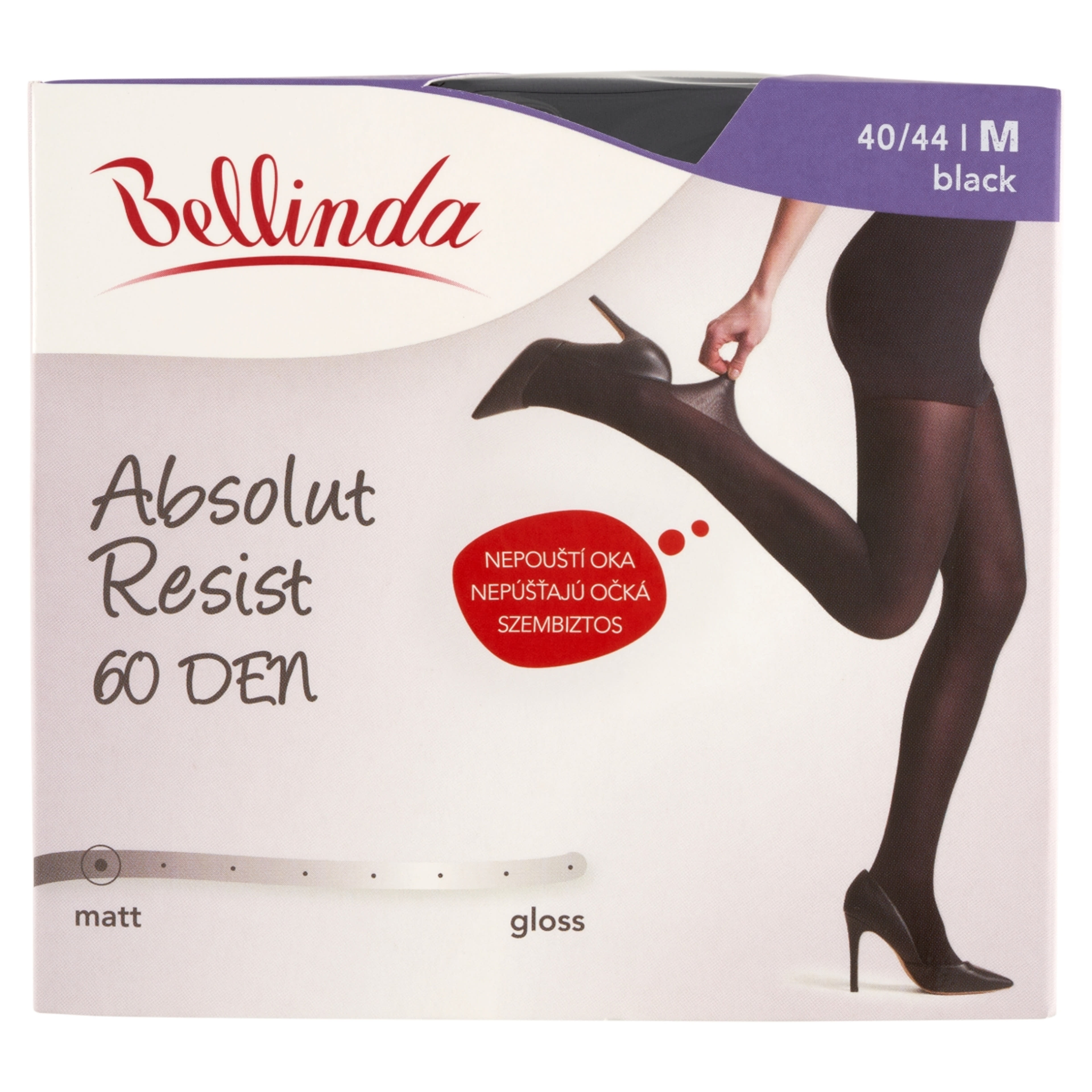 Bellinda Absolut Resist 30den Fekete M Harisnya - 1 db-1
