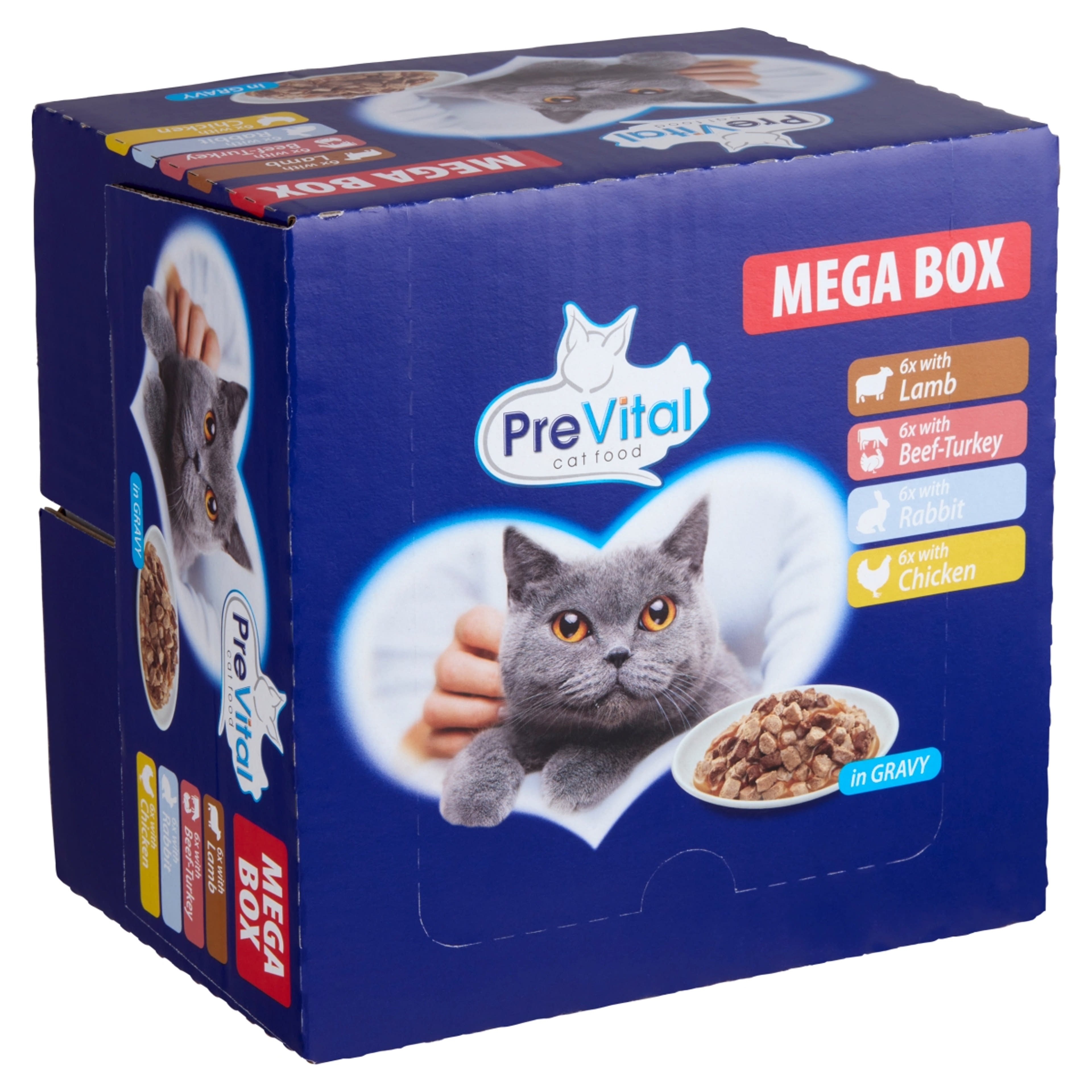 PreVital alutasak macskáknak, megabox (24x100 g) - 2400 g-2