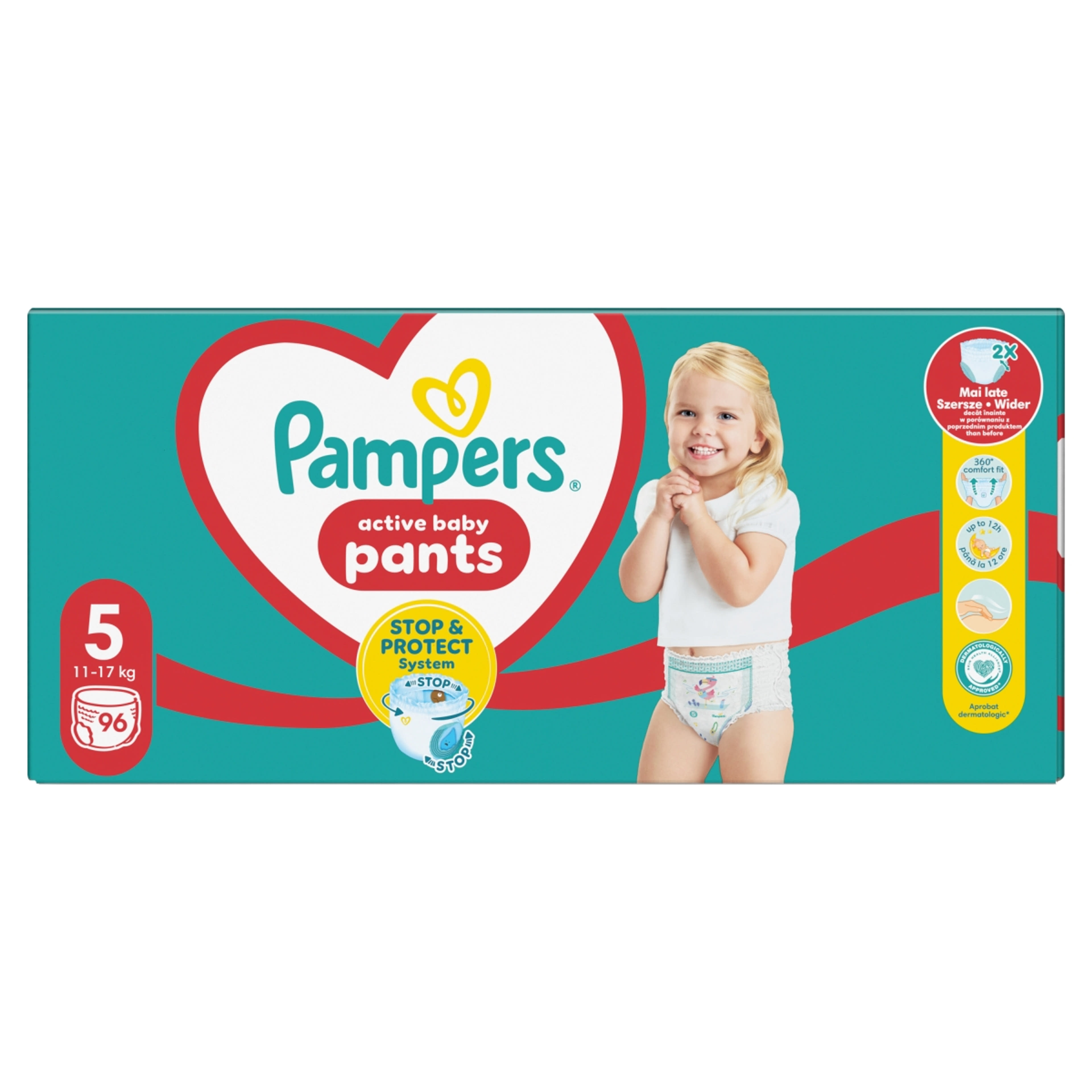 Pampers Pants bugyipelenka Mega Pack+ 5-ös 12-17 kg - 96 db