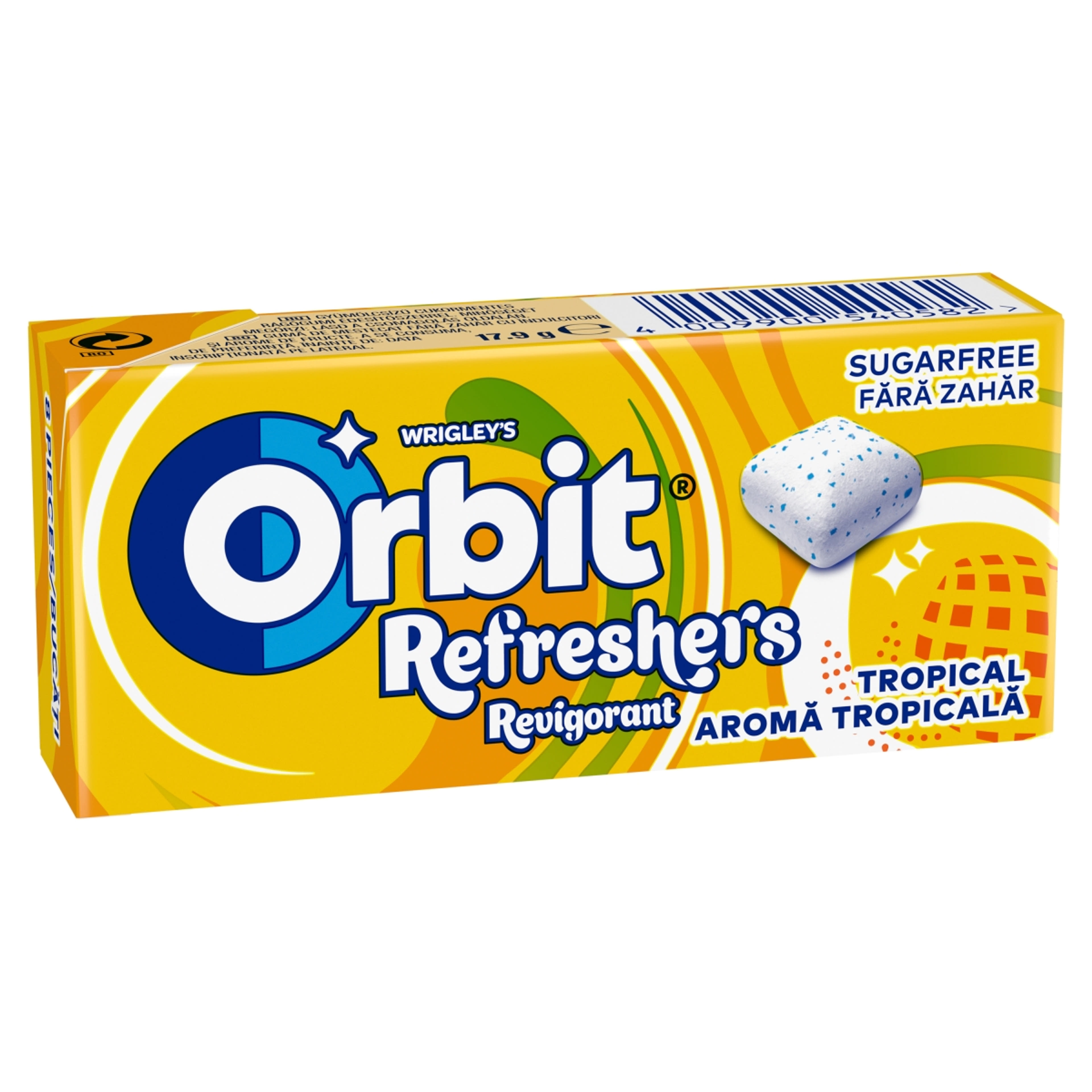 Orbit Refreshers Tropical gyümölcsízű rágógumi - 17,9 g-2