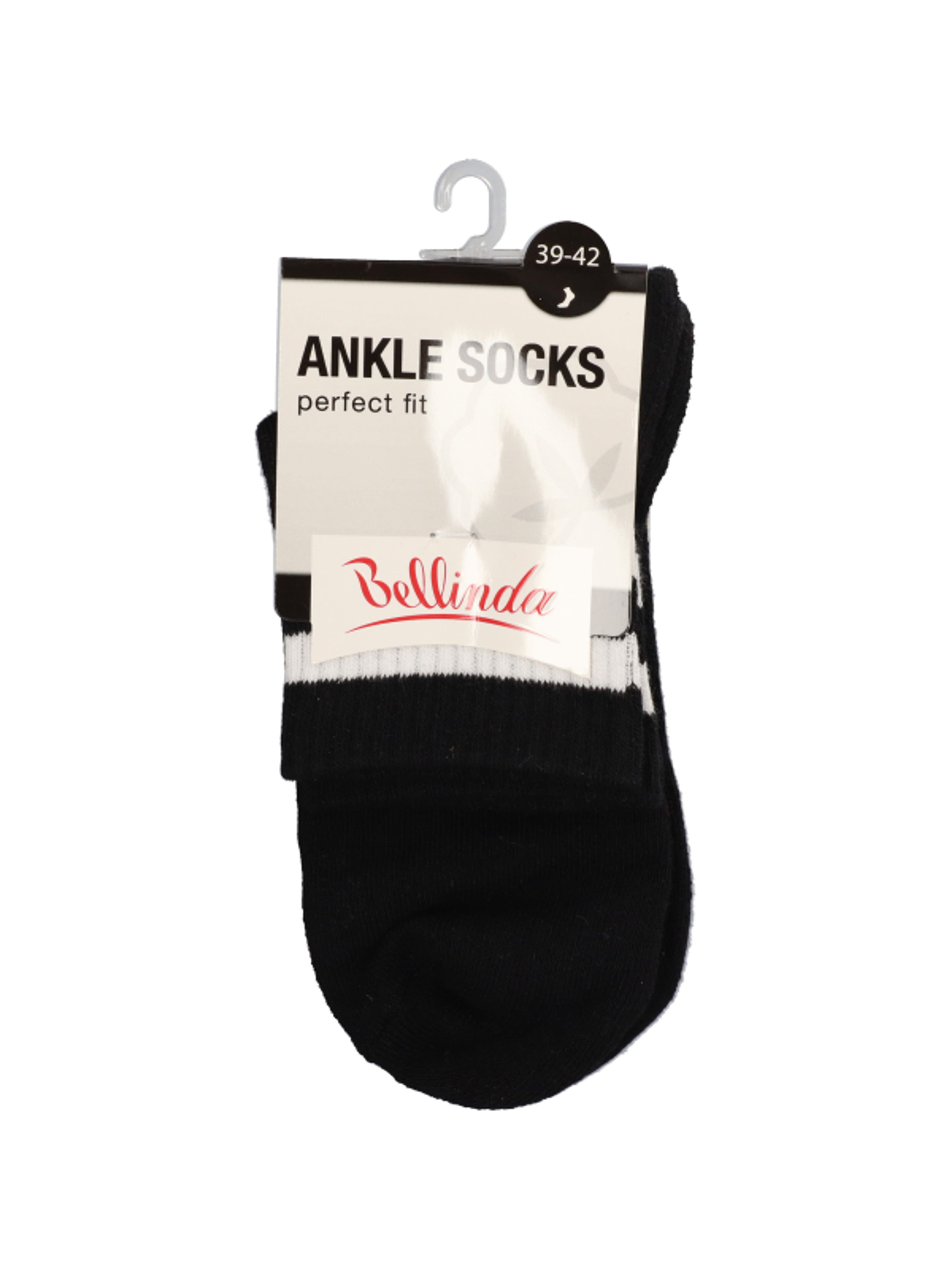 Bellinda Ankle unisex zokni, fekete 39-42 - 1 db