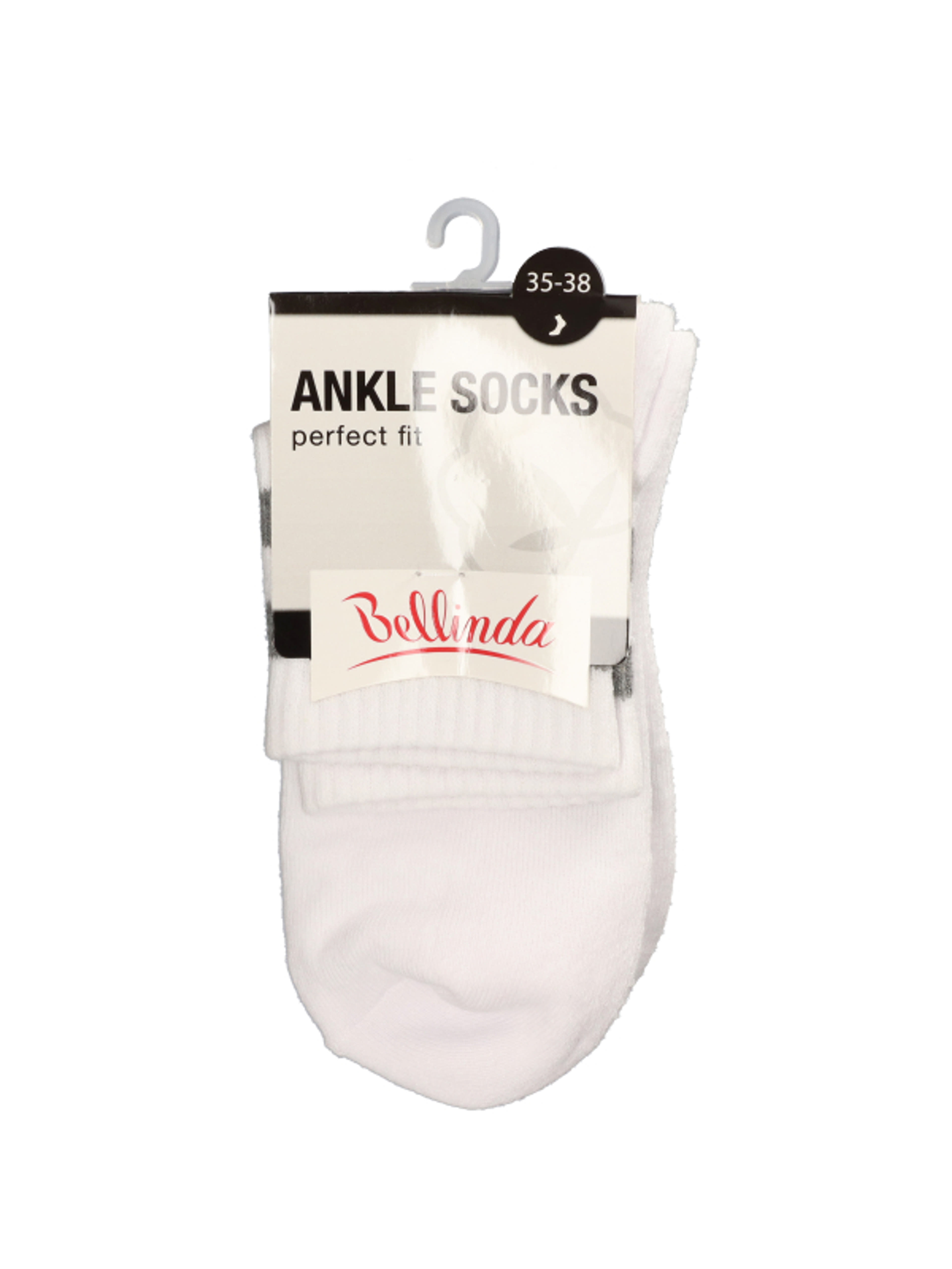 Bellinda Ankle zokni unisex, fehér 35-38 - 1 db-1