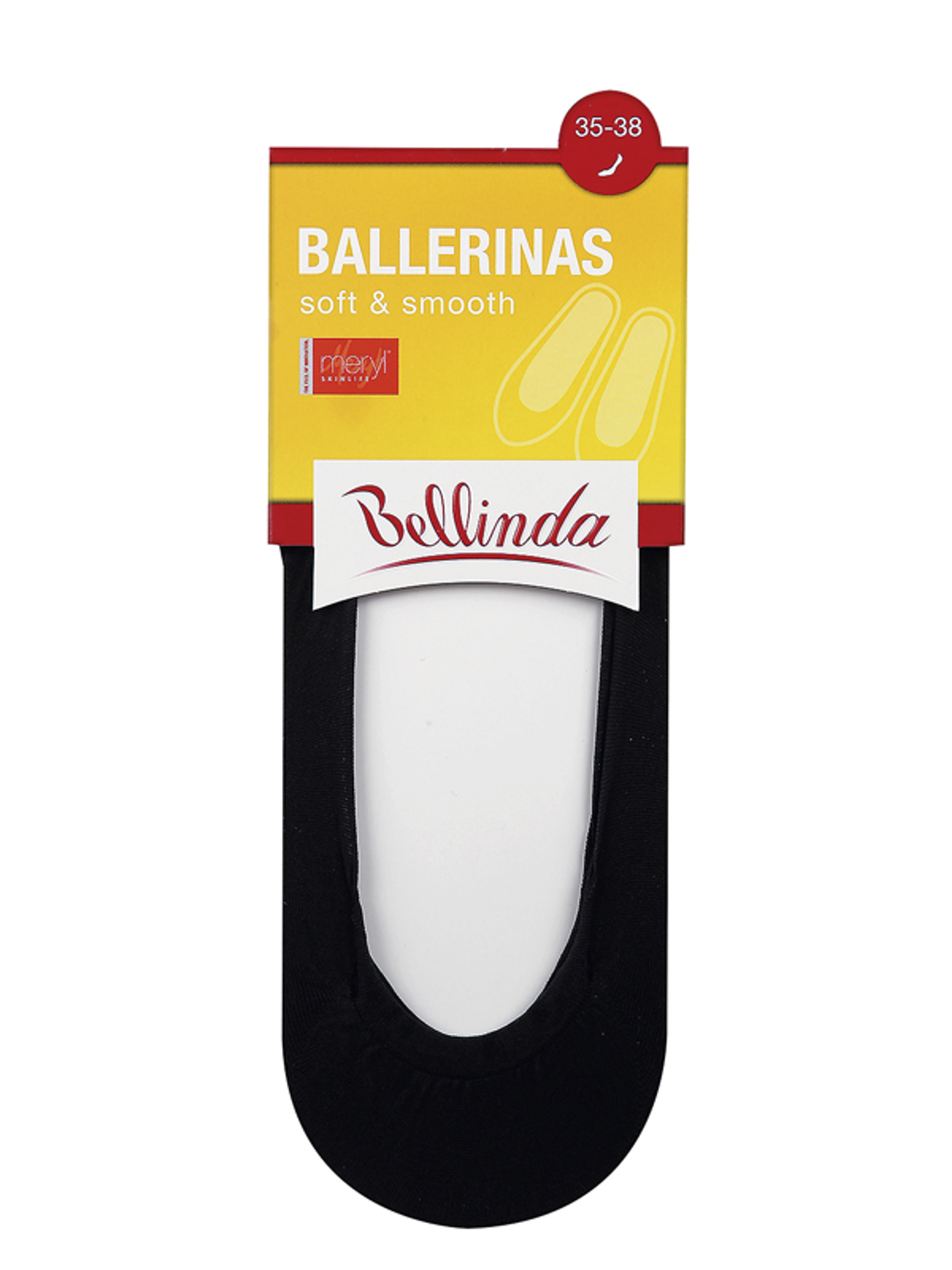 Bellinda ballerina titokzokni, fekete szín, 35-38 - 1 db
