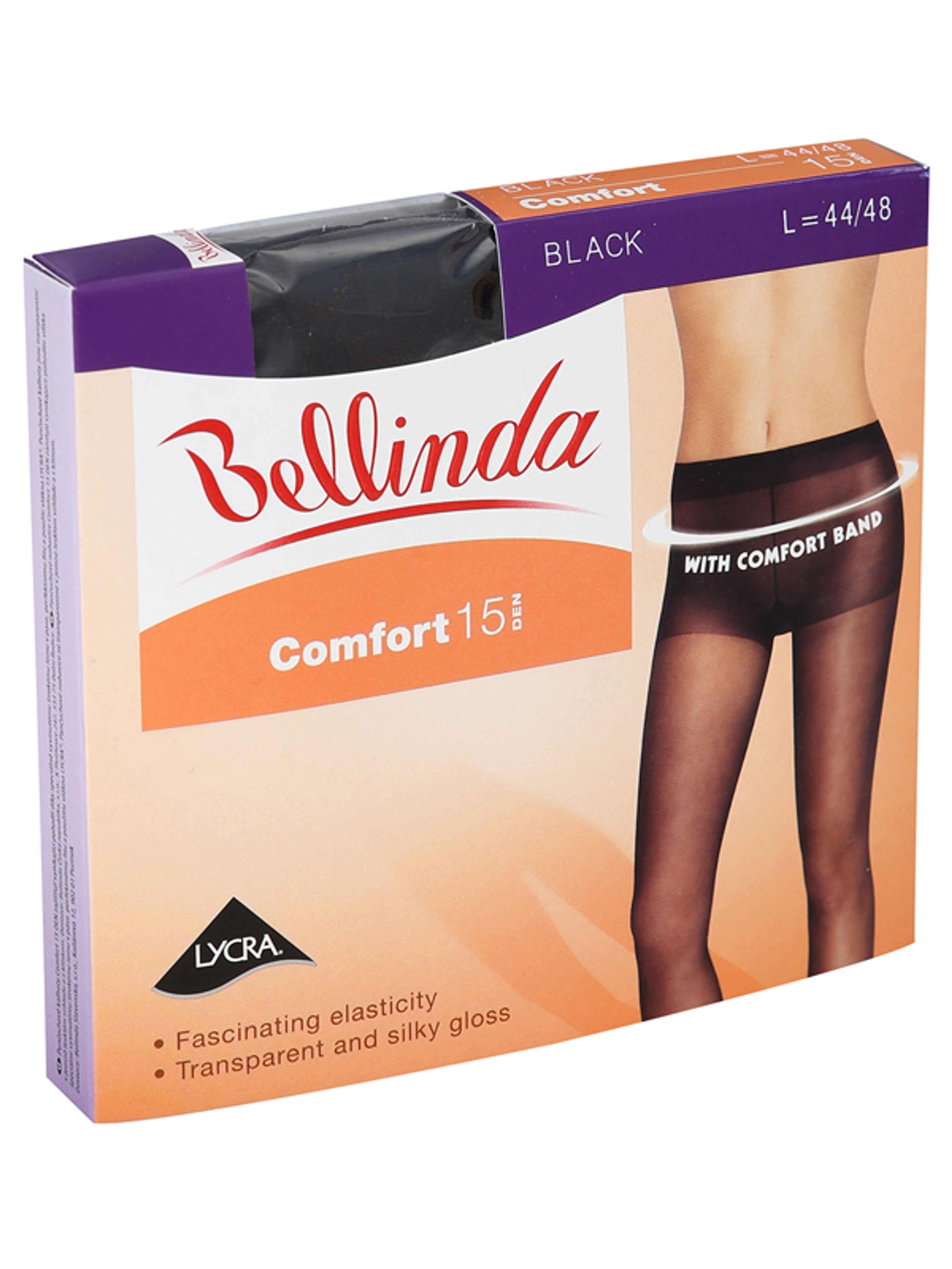 Bellinda Comfort 15 Den Fekete L Harisnya - 1 db