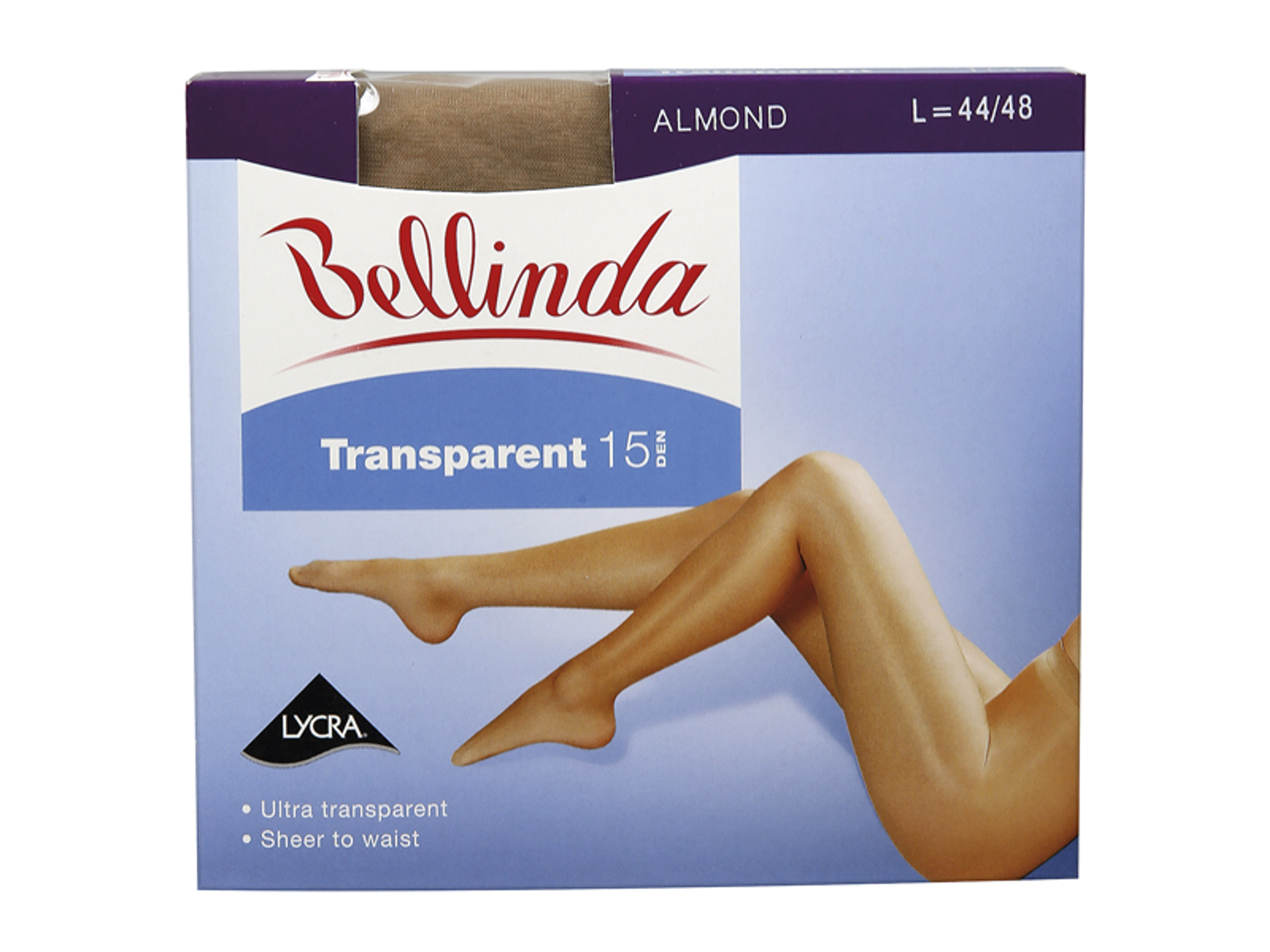 Bellinda Transparent 15 Den Almond L Harisnya - 1 db-3