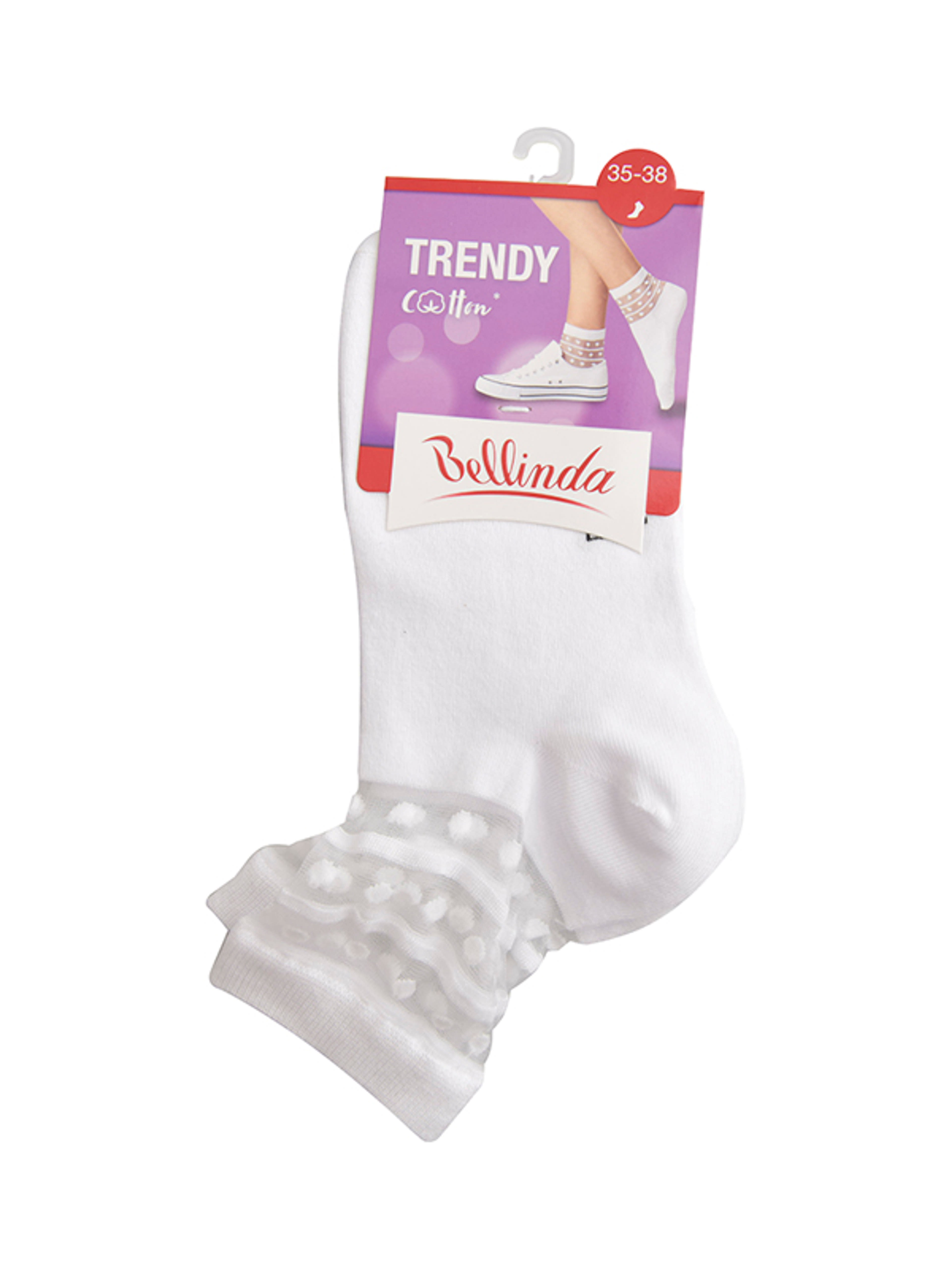 Bellinda zokni trendy pamut fehér 35-38 - 1 db-1