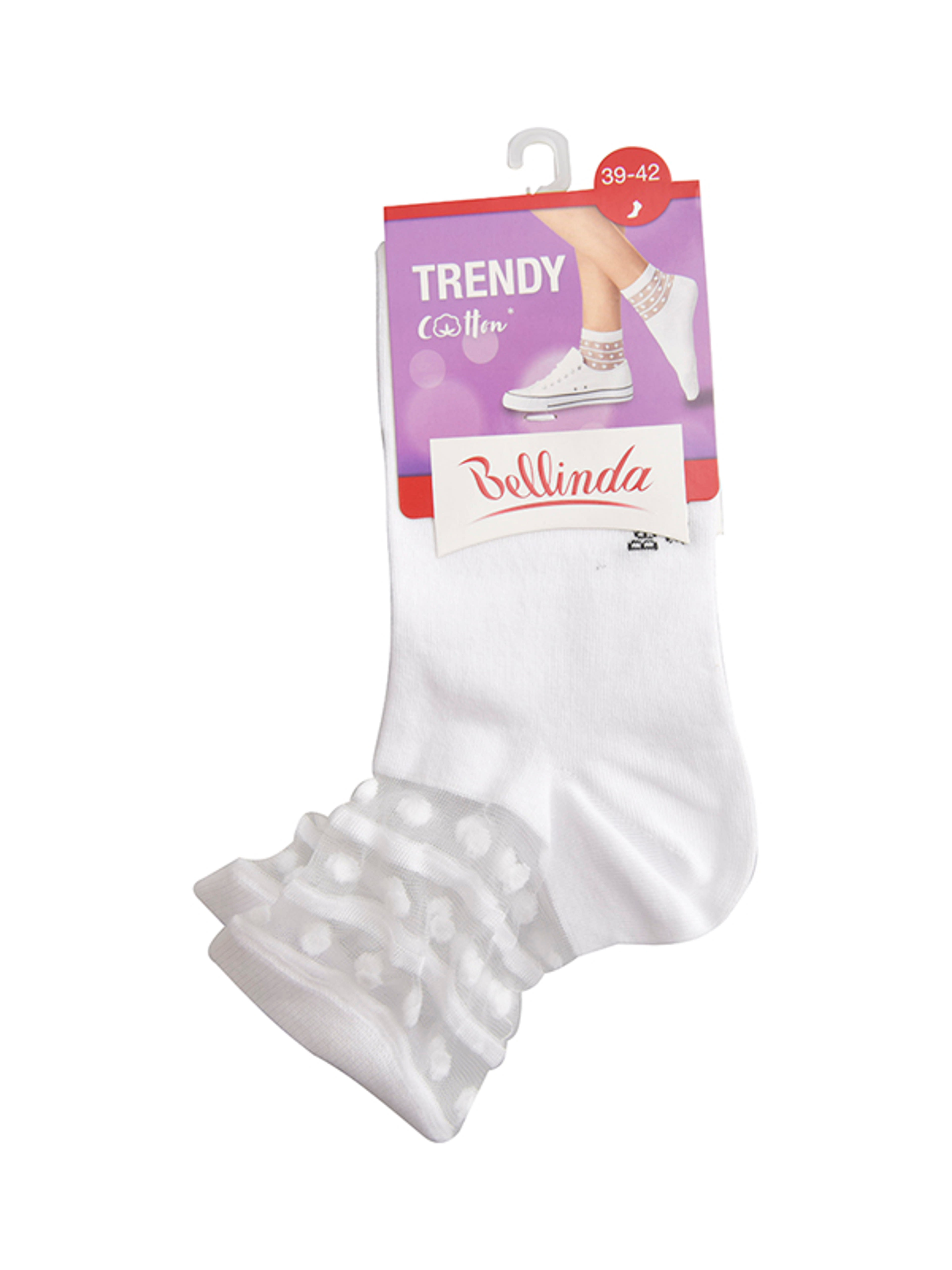 Bellinda zokni trendy pamut fehér 39-42 - 1 db