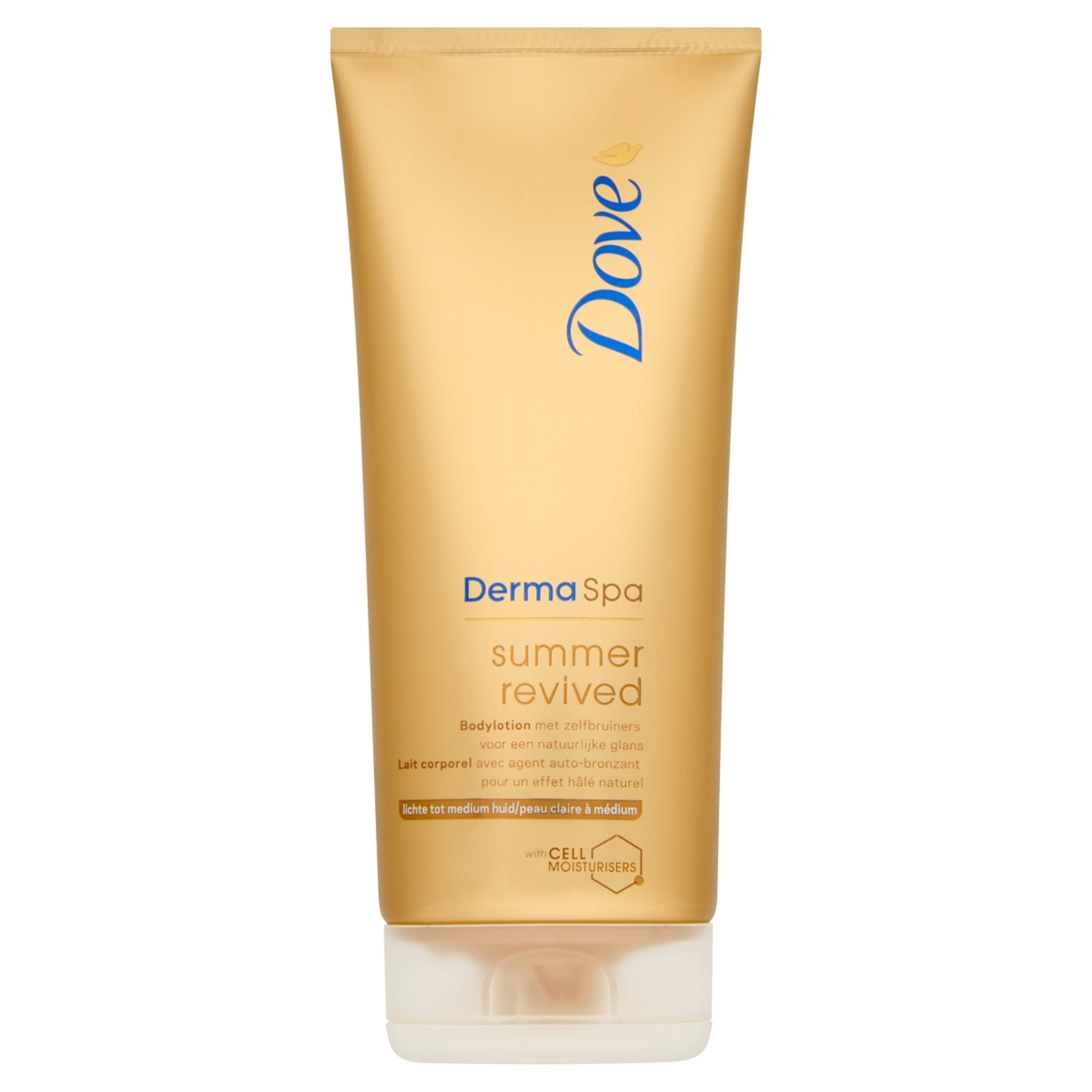 Dove Derma Spa Summer Revived önbarnító testápoló, világos bőrre - 200 ml-1