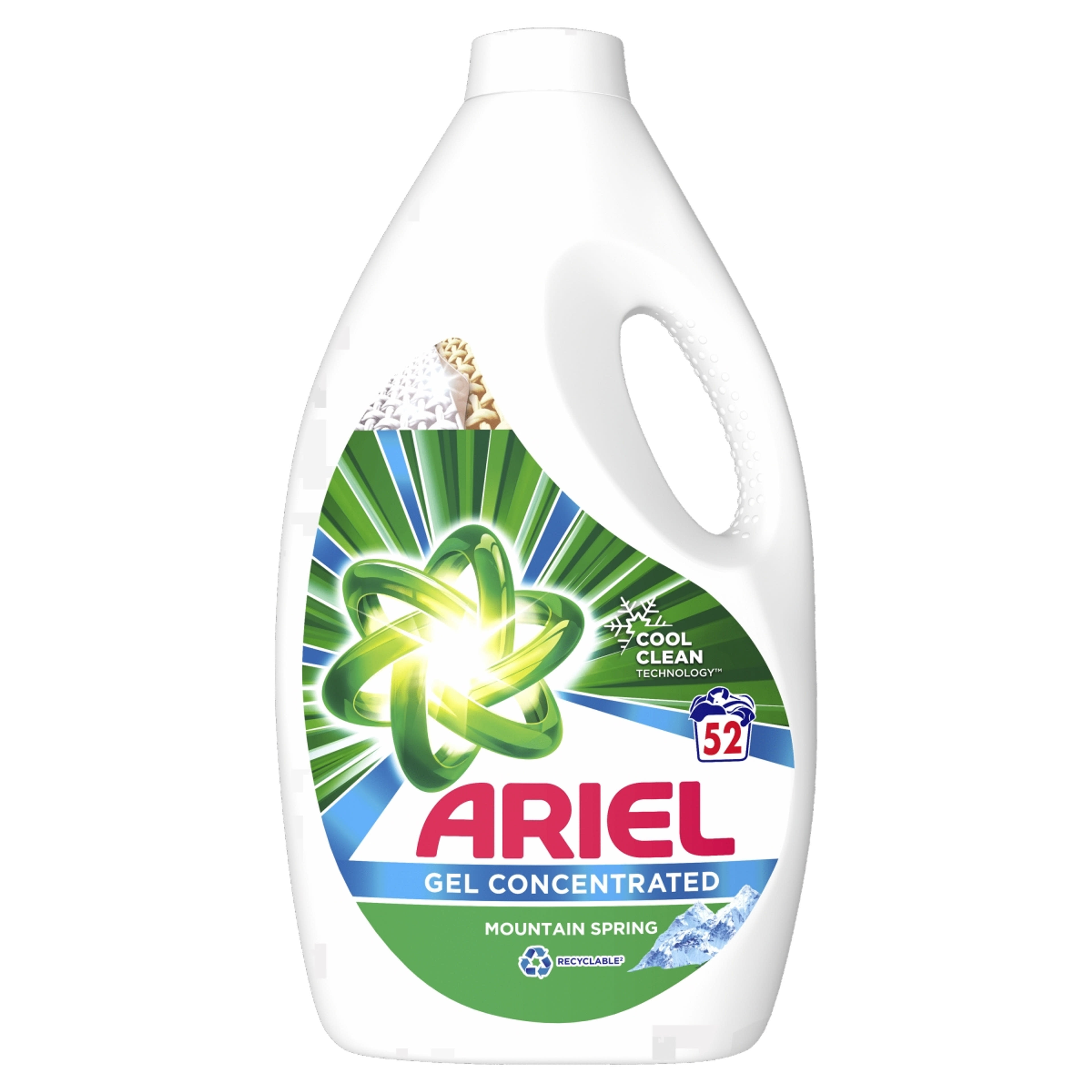 Ariel folyékony mosószer Mountain spring 52 mosás - 2,86 l-1
